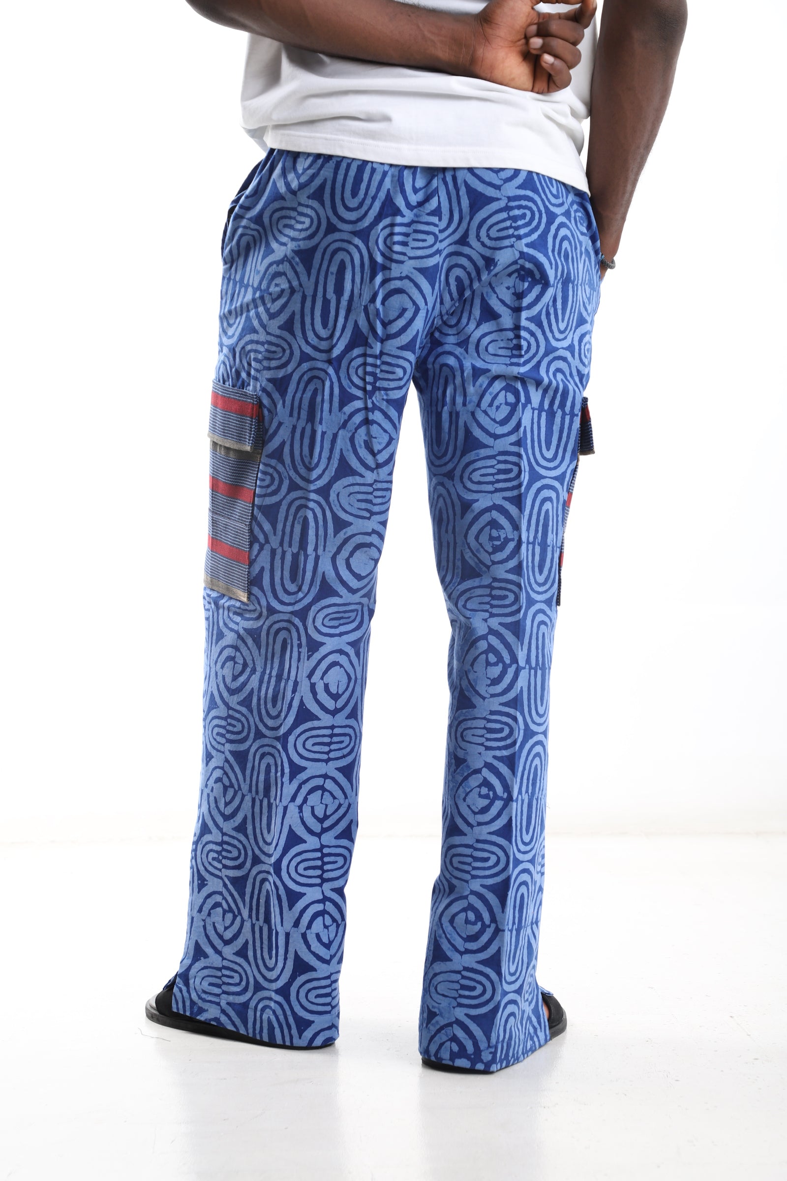 Adire Utility Pants – Indigo Patterned