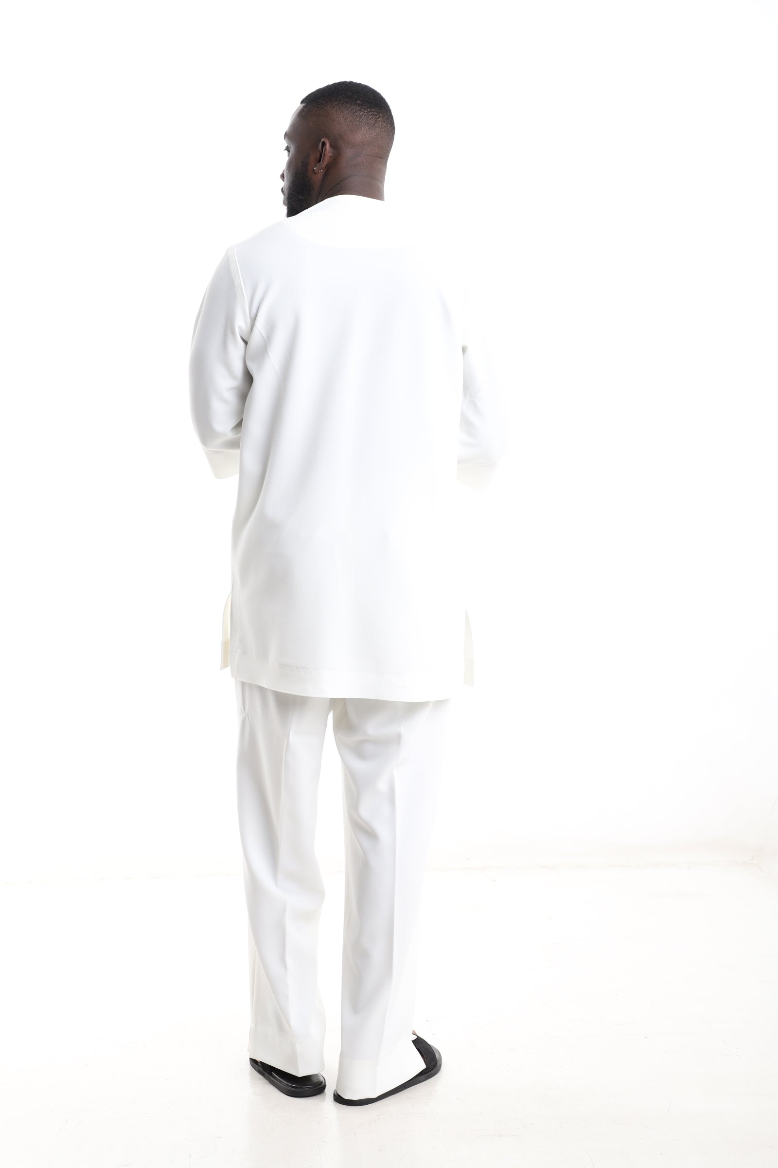 Ivory Minimalist Kaftan Set