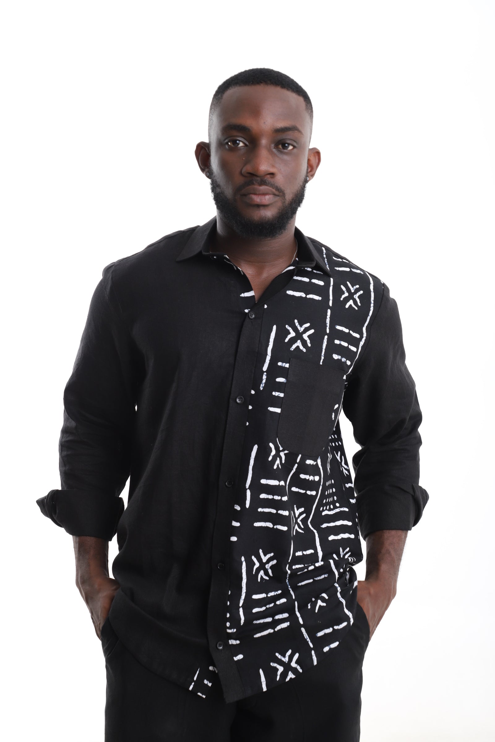 Eclipse Bogolan Panel Shirt