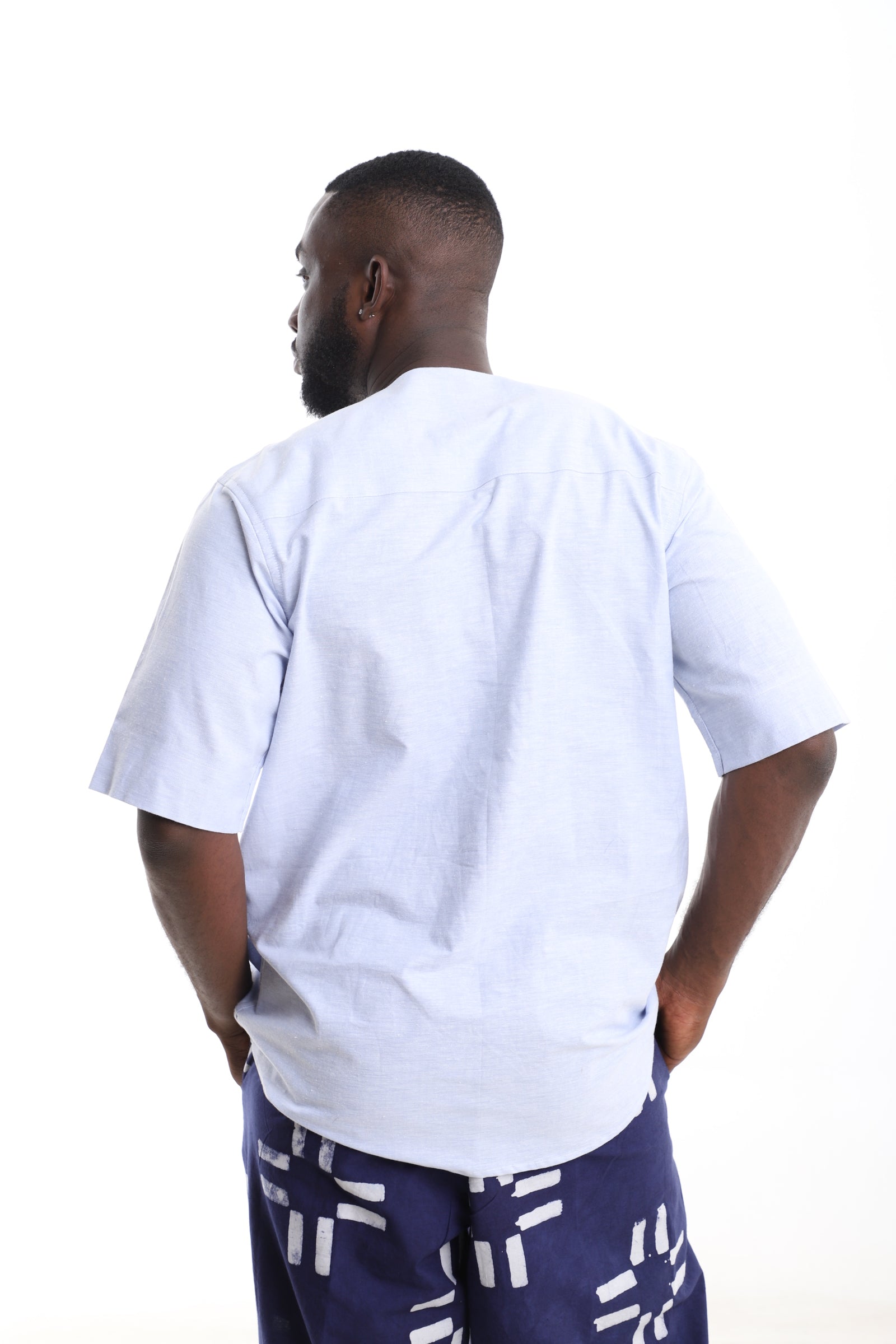 Zenith Linen V-Neck Shirt.