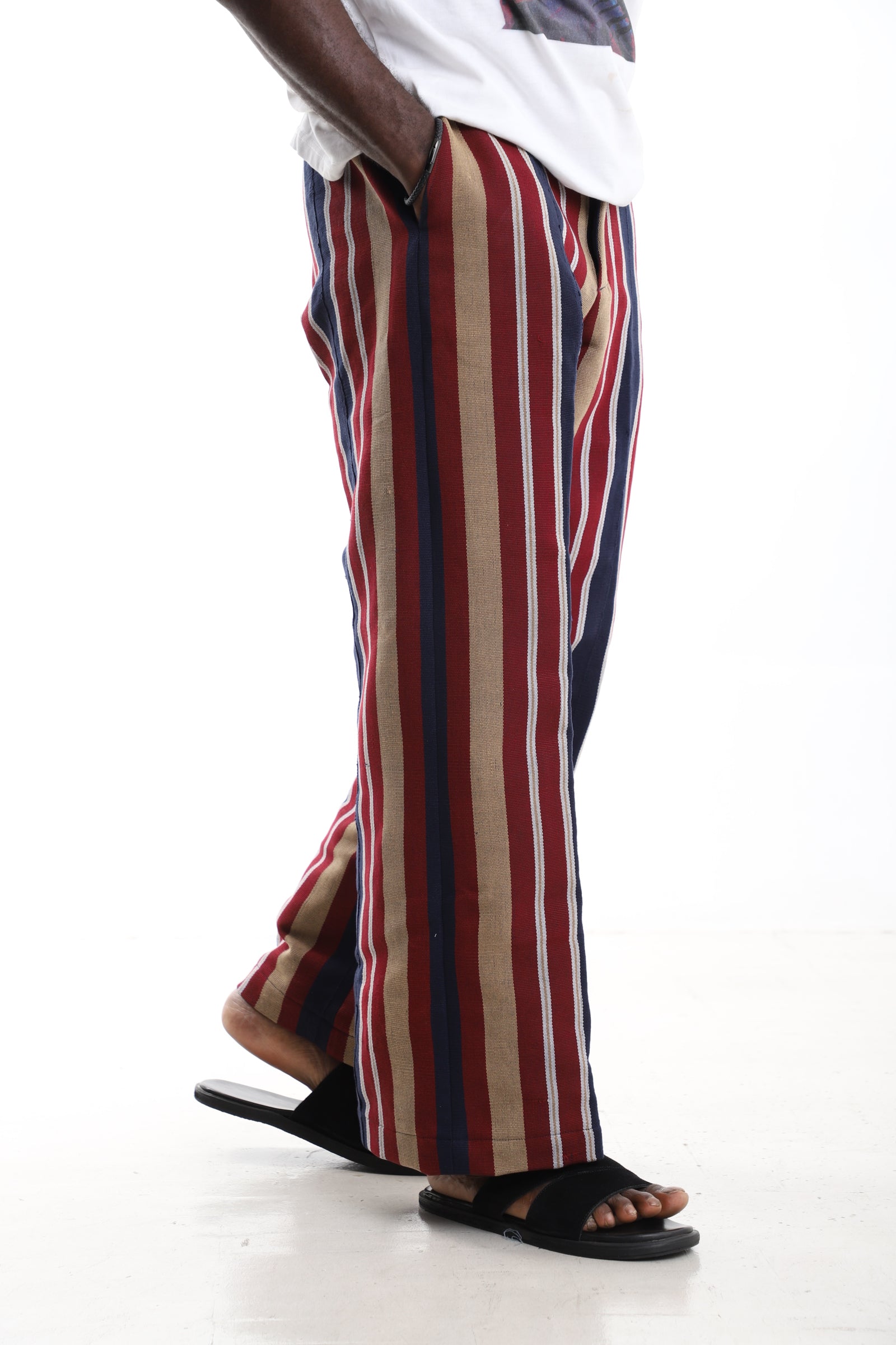 The Regal Stripe | Hand-Loomed Aso-Oke Trousers