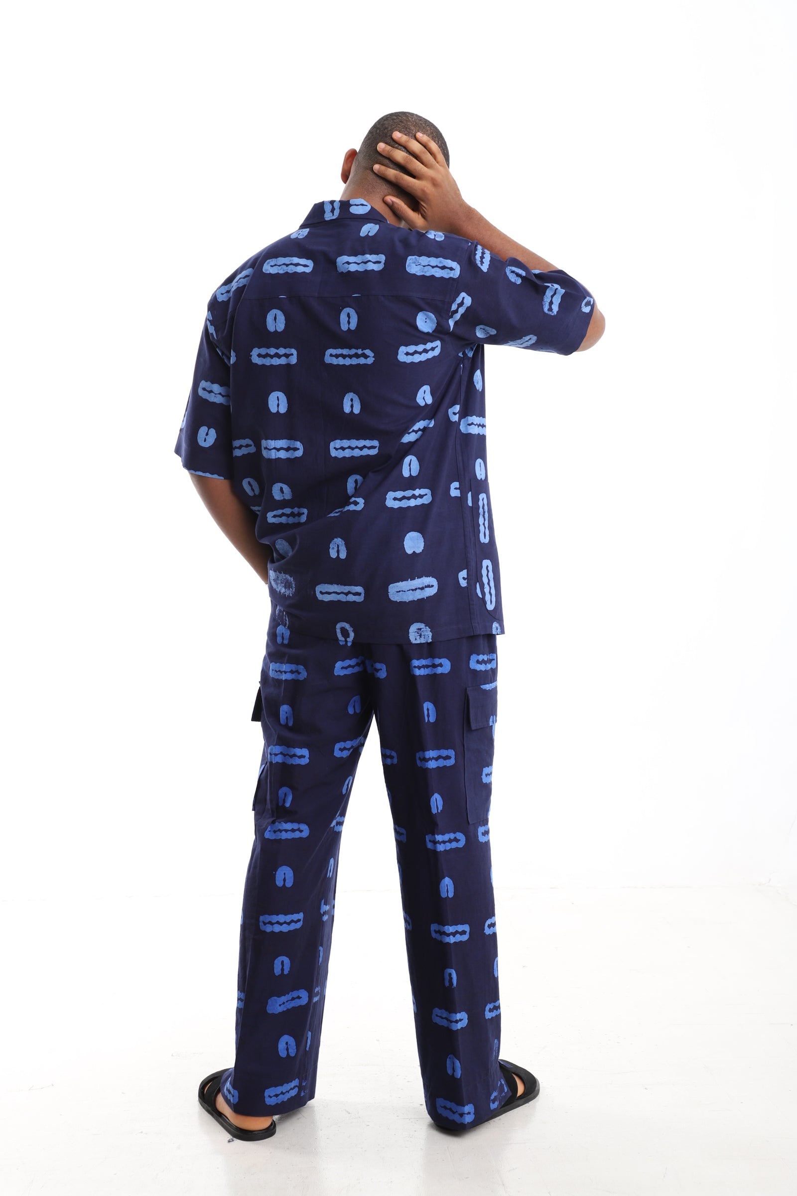 The Indigo Torsion Set | Hand-Dyed Adire Utility Ensemble