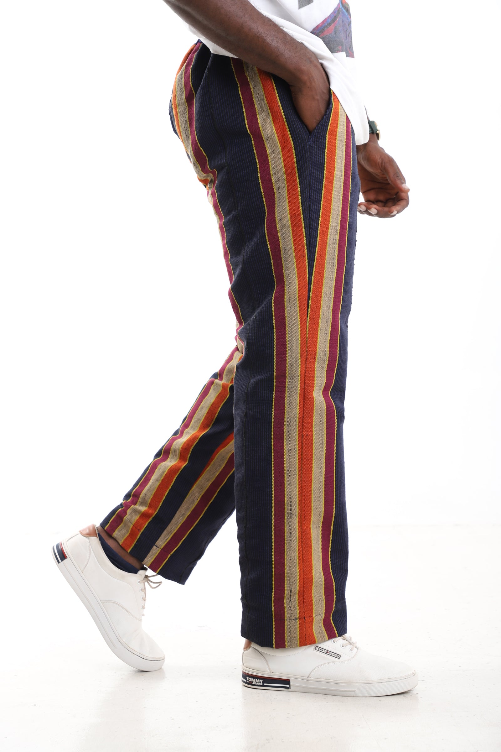 Multicolored Aso-Oke Tapered Trousers