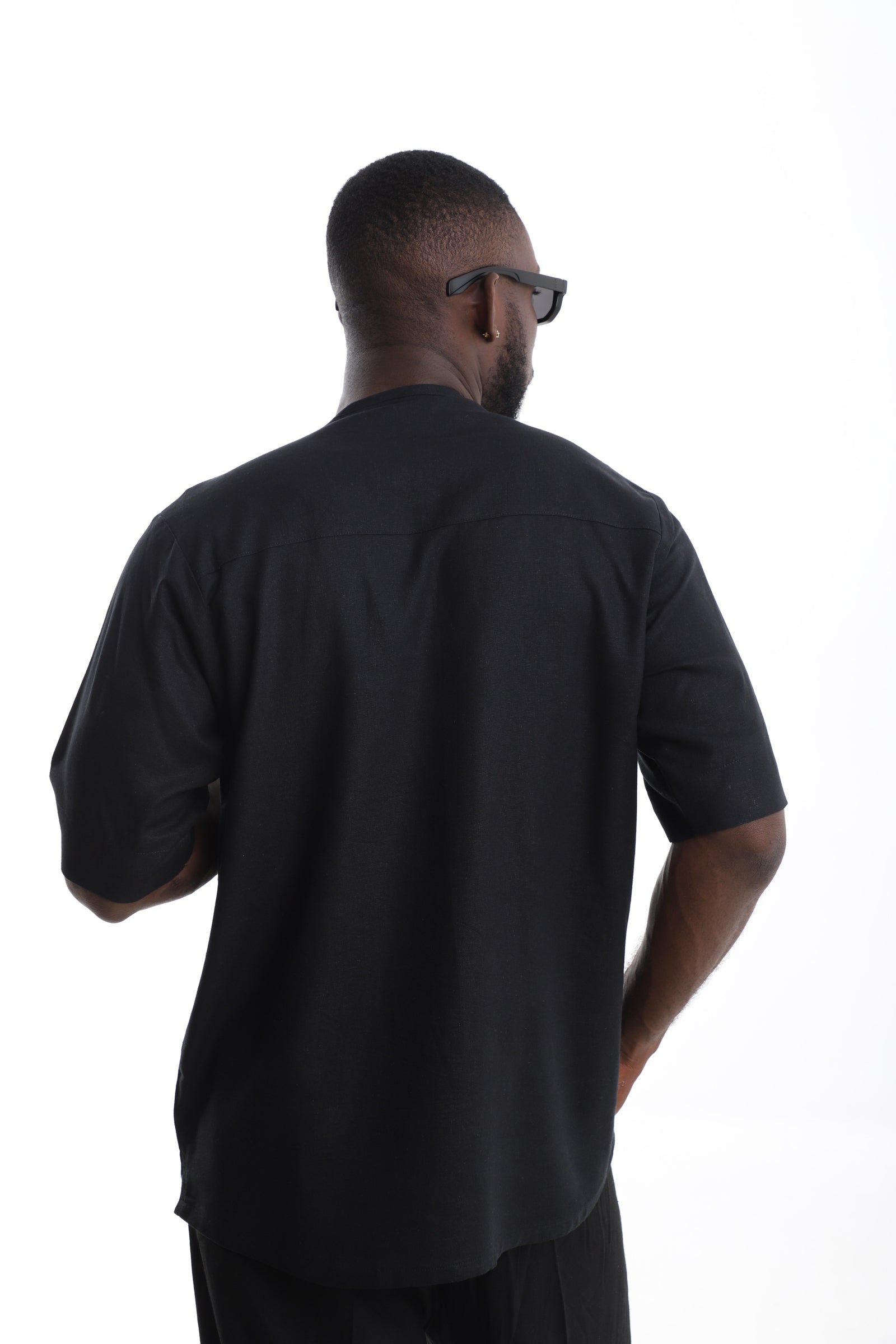Minimalist Keyhole Linen Tunic