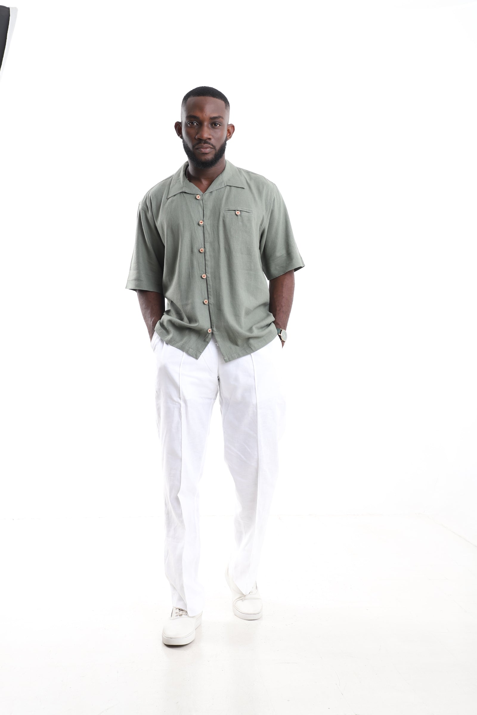The Safari Horizon Set | Minimalist Linen Resort Uniform