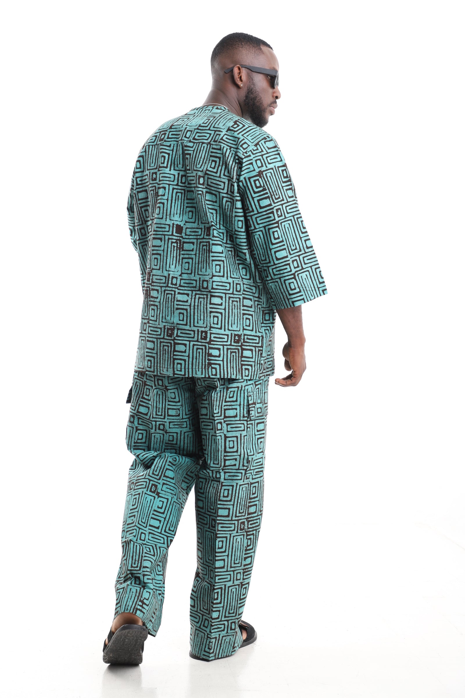 African Men’s Adire Co-ord Set