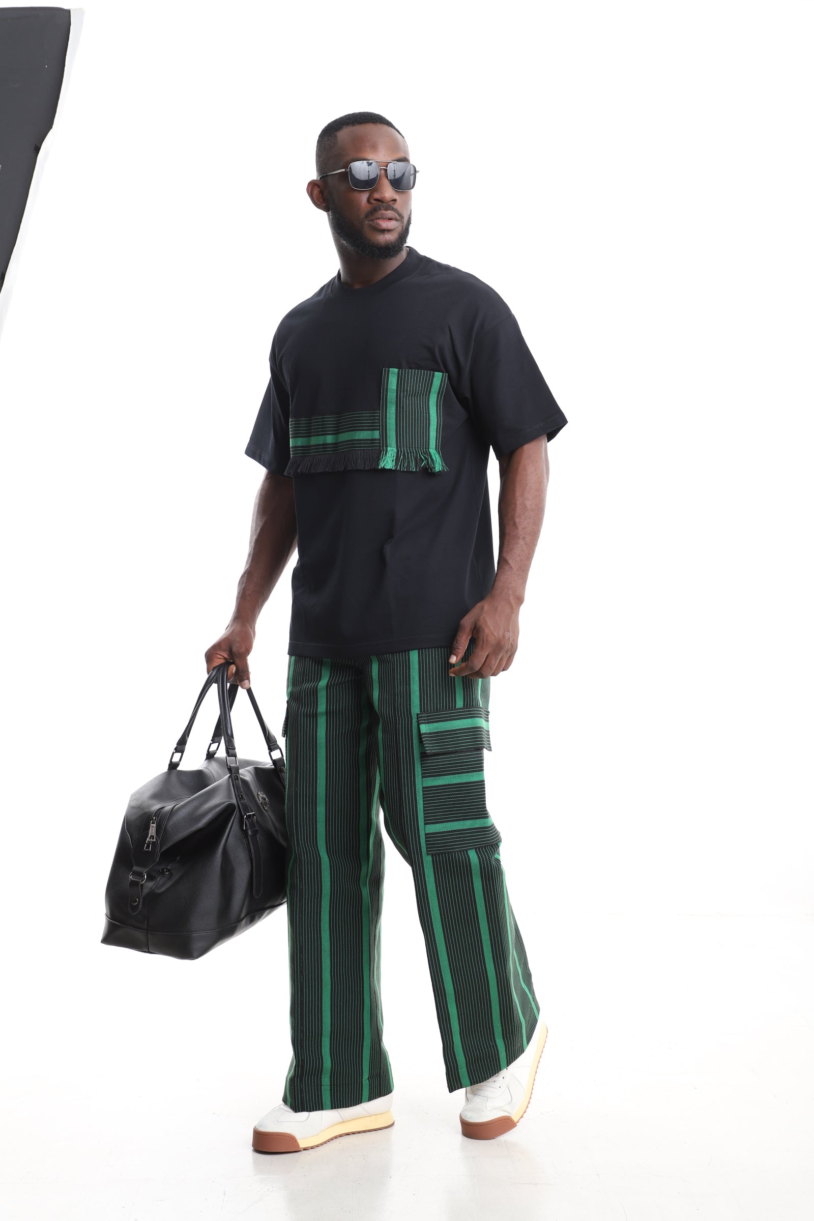 Men’s African Aso-Oke Two-Piece Set