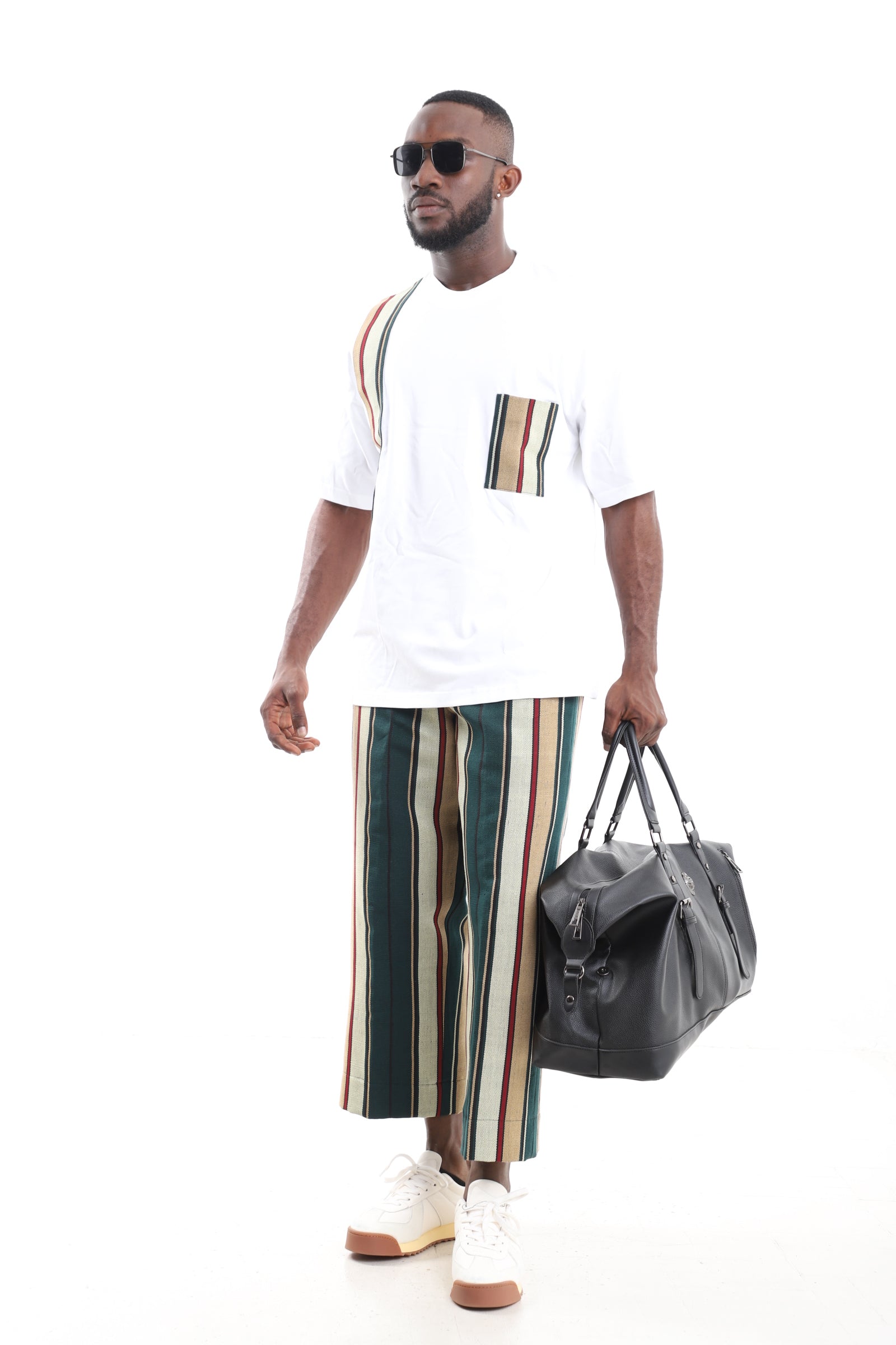 Men’s African Aso-Oke Two-Piece Set