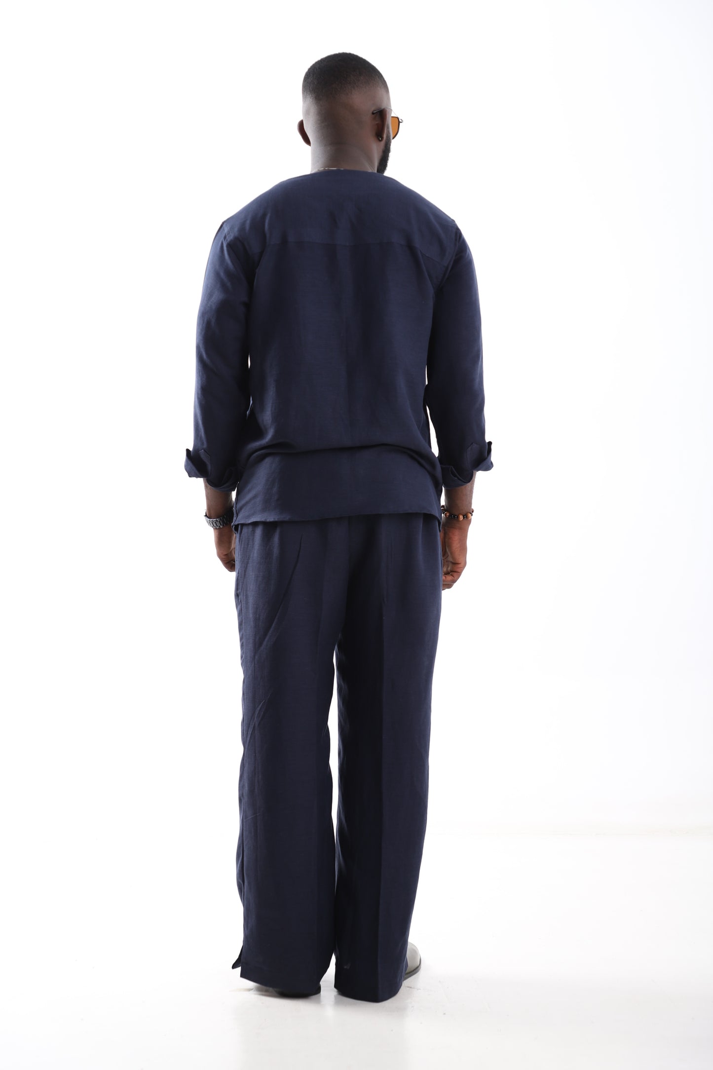 Deep Navy Linen Set