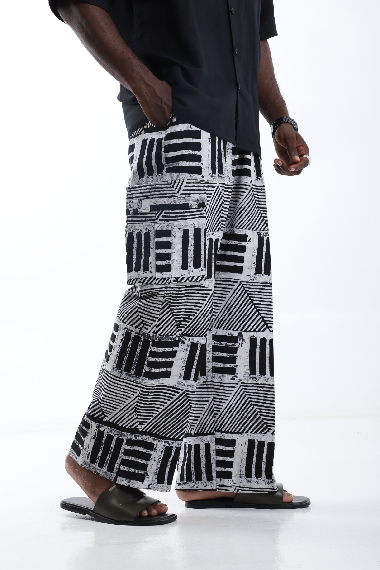 The Linework Legacy Adire Trouser