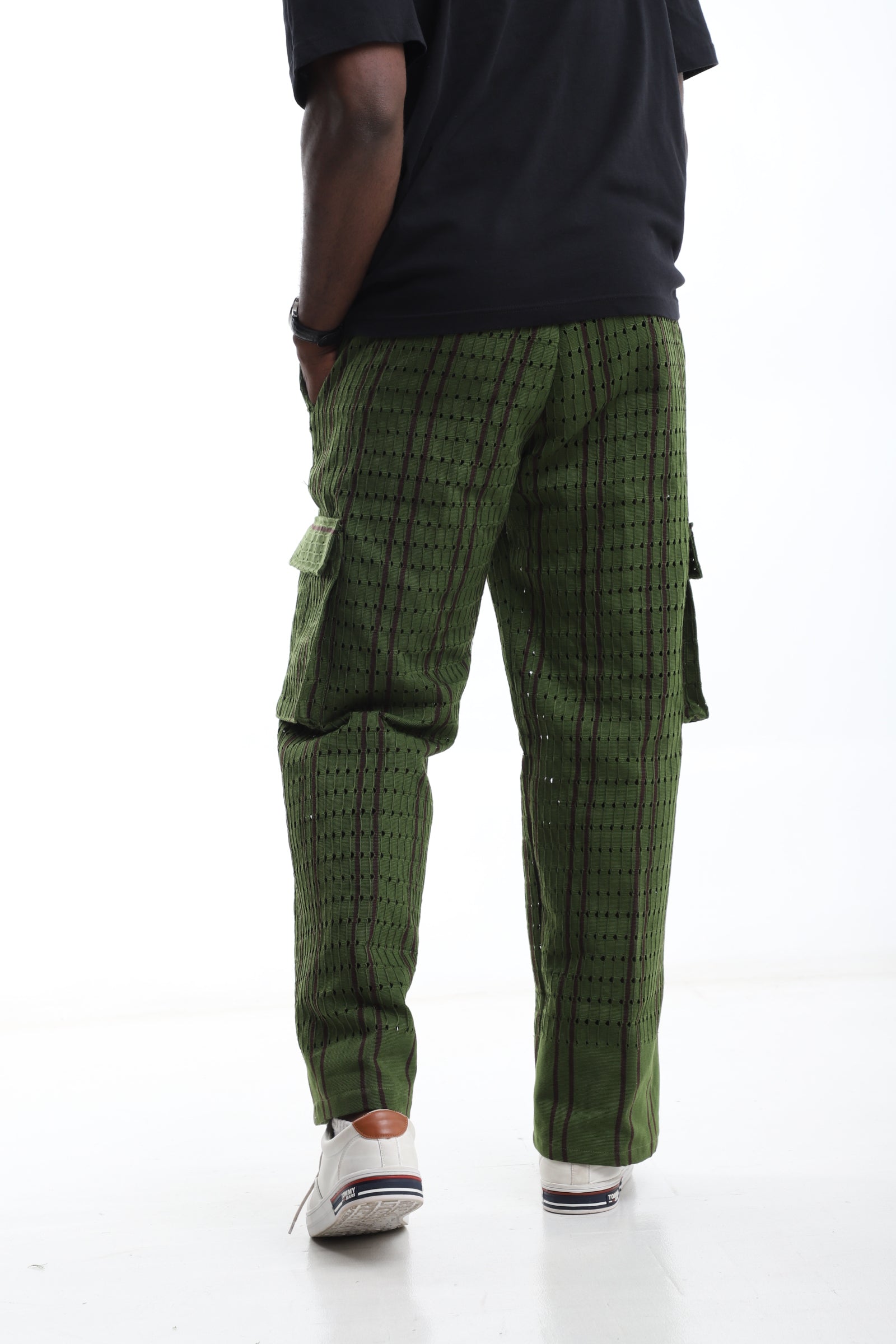 The Gridline Aso-Oke Statement Trousers