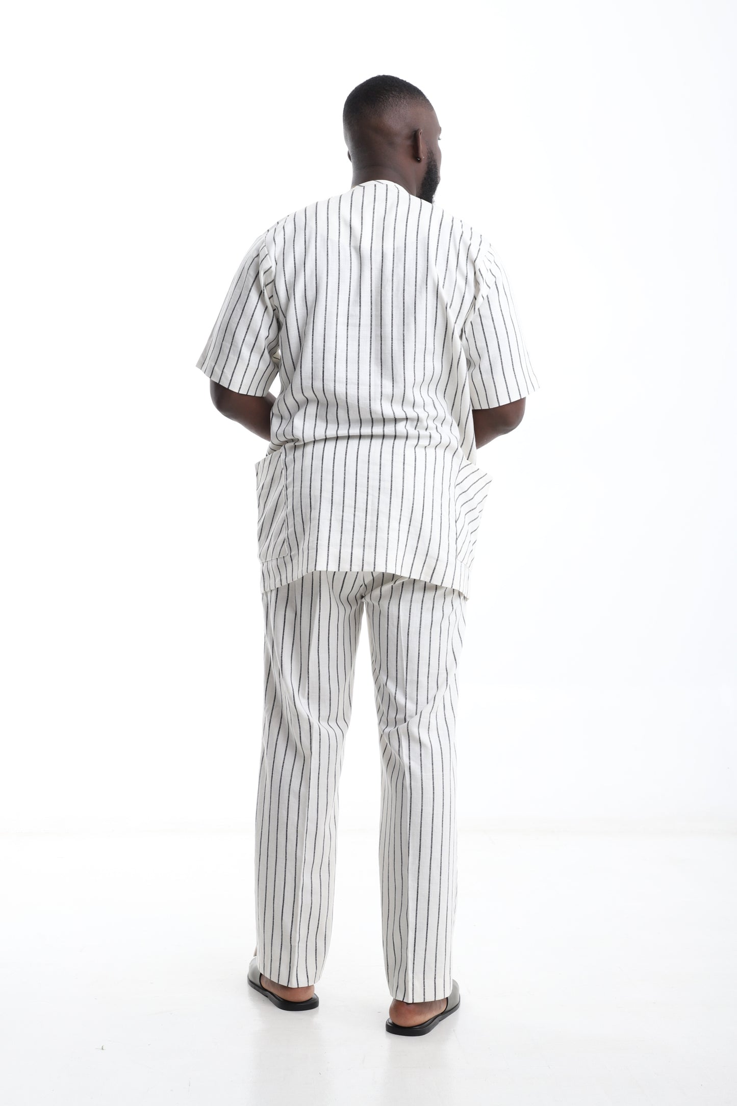 The Ivory Lines Linen Two-Piece Set