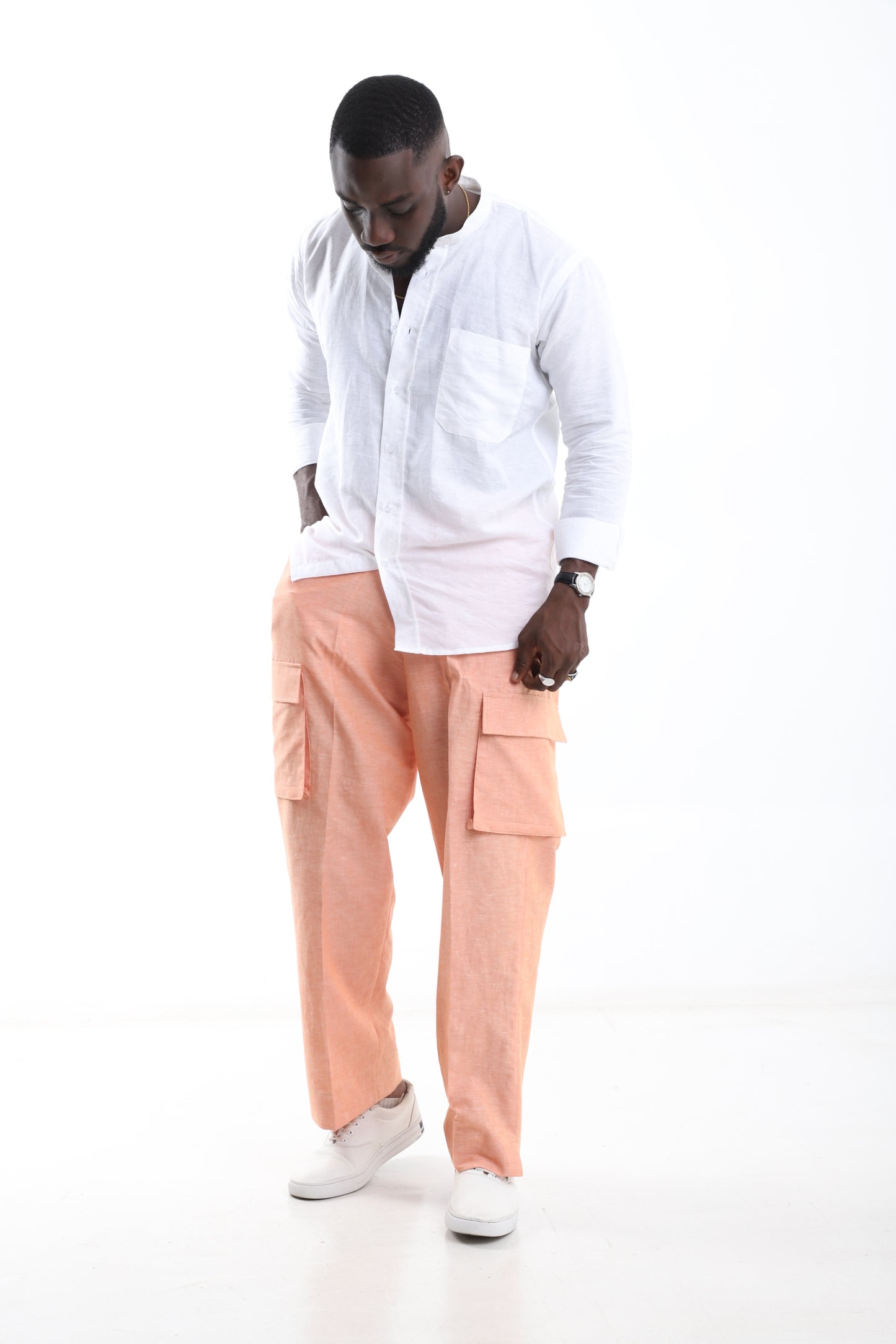 Coral Breeze Linen Set