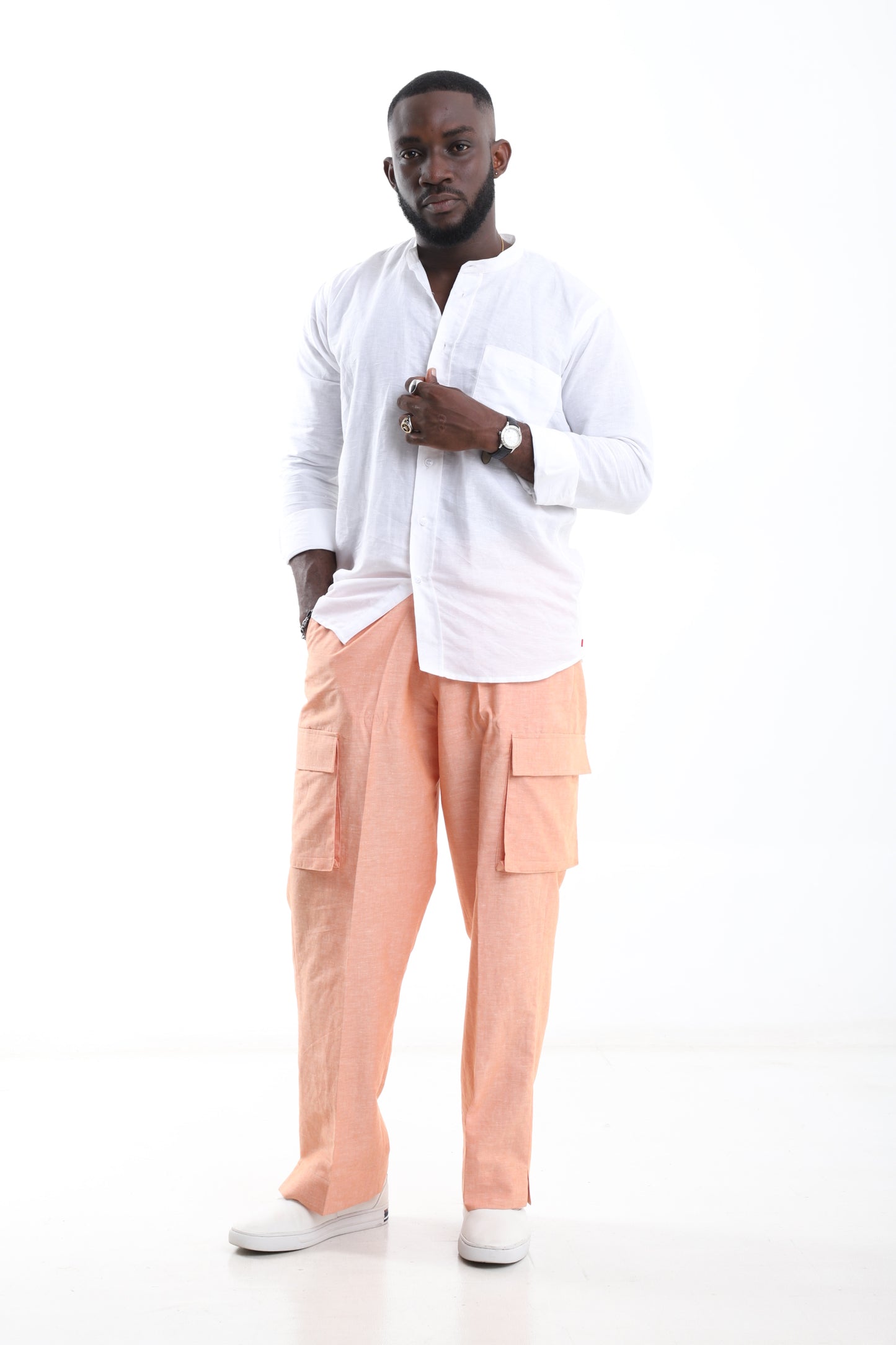 Coral Breeze Linen Set