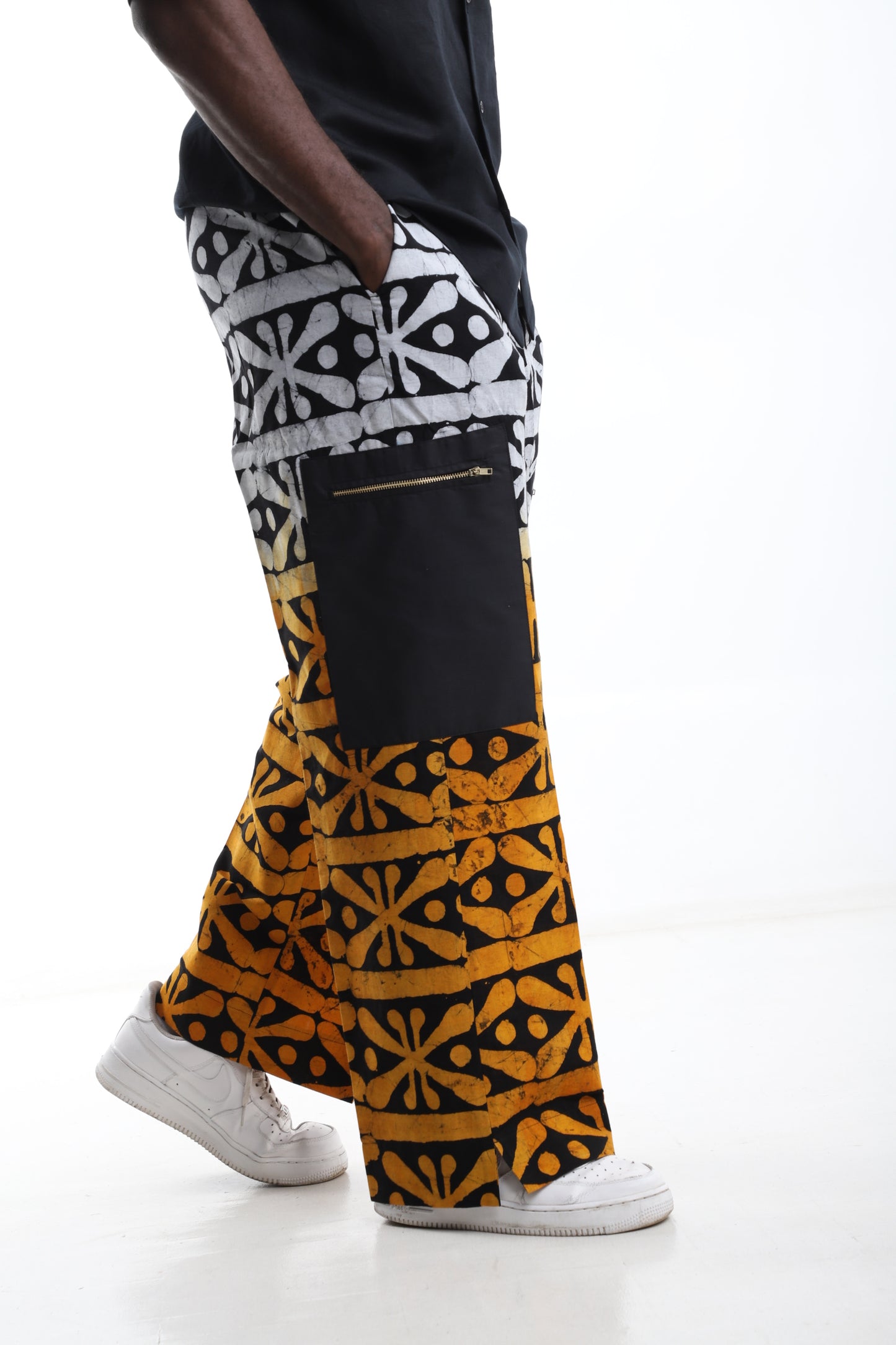 Sunset Grid Adire Trousers