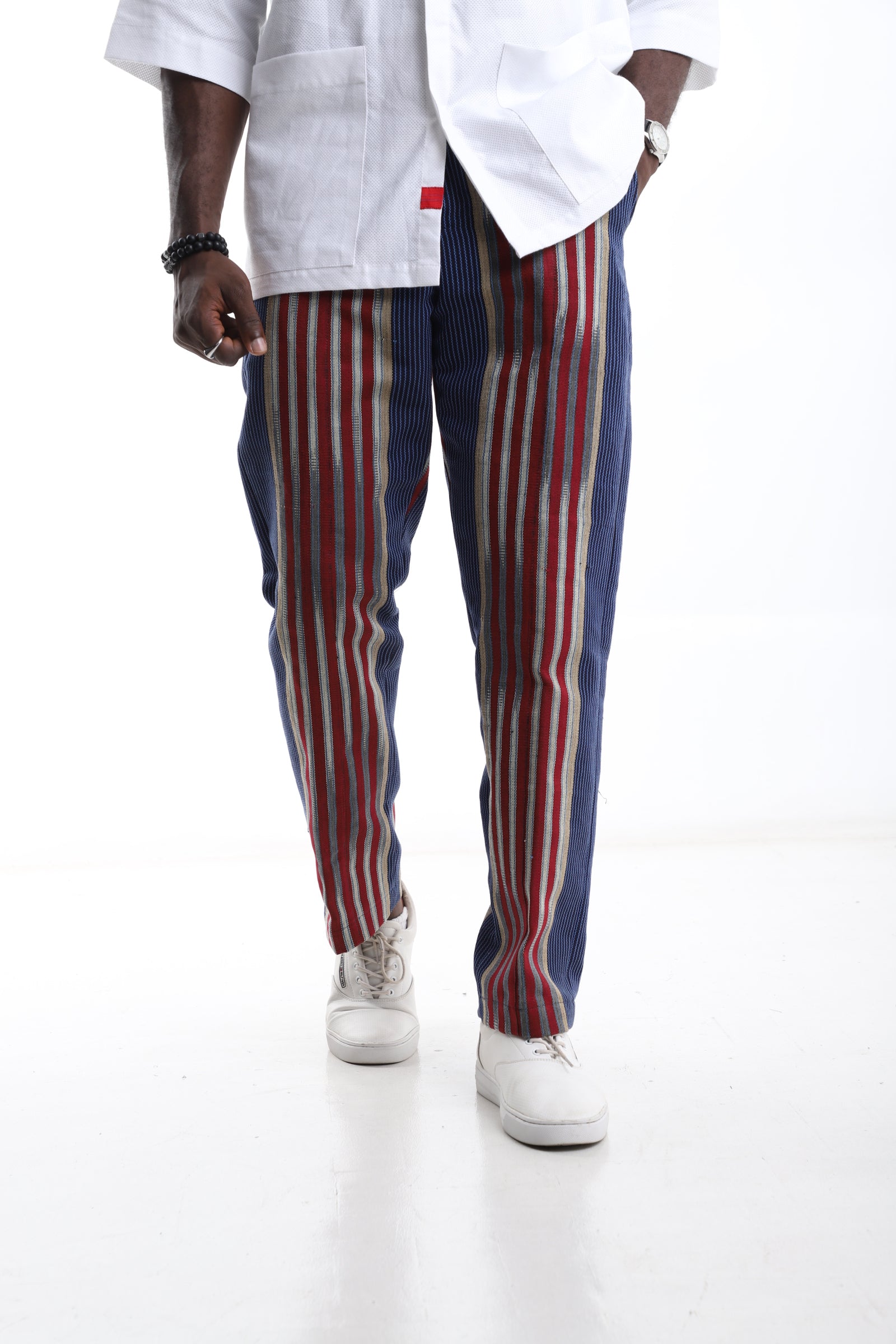 Royal Threads Aso-Oke Striped Trousers