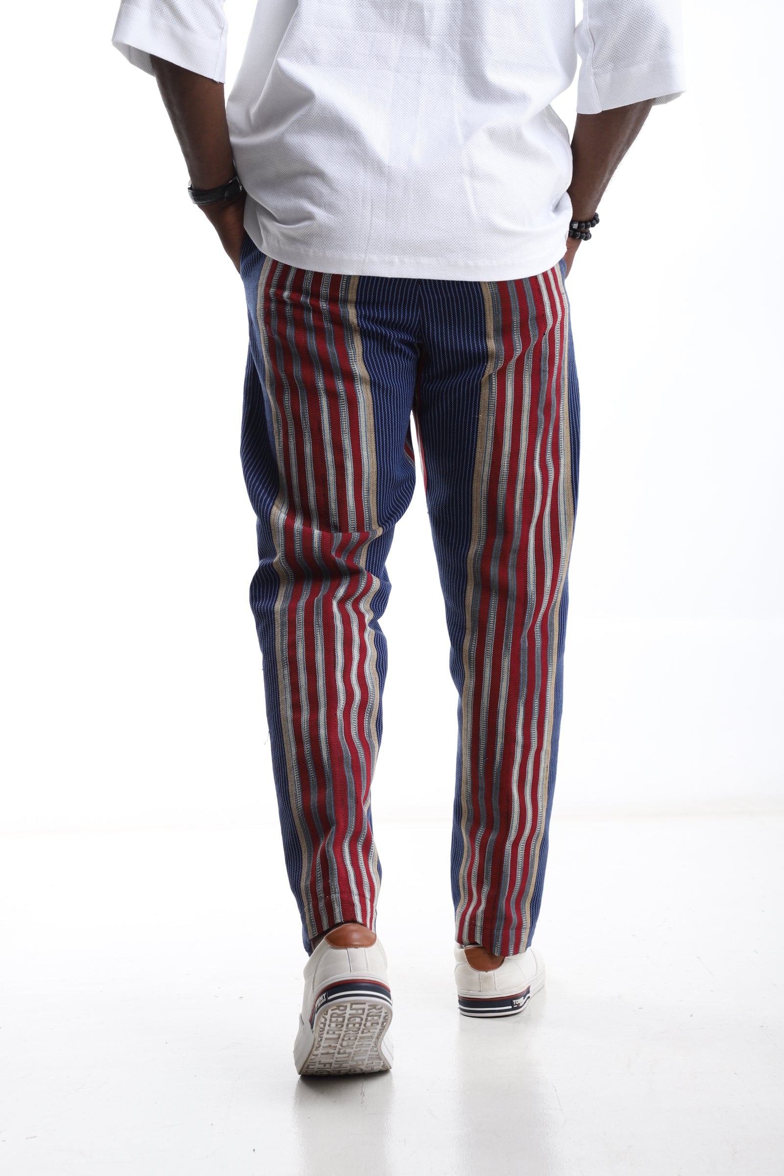 Royal Threads Aso-Oke Striped Trousers