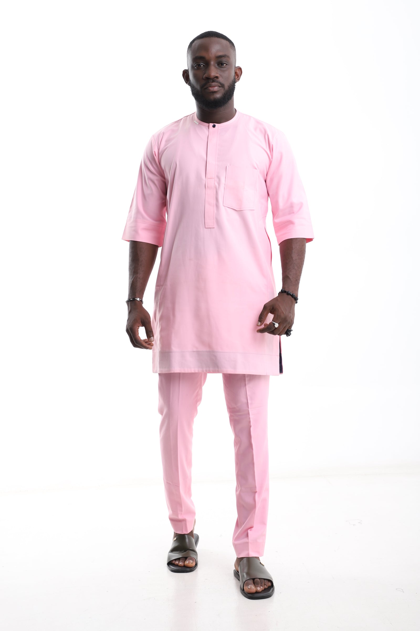Classic Pink Senator Wear – Premium Men’s Traditional Outfit