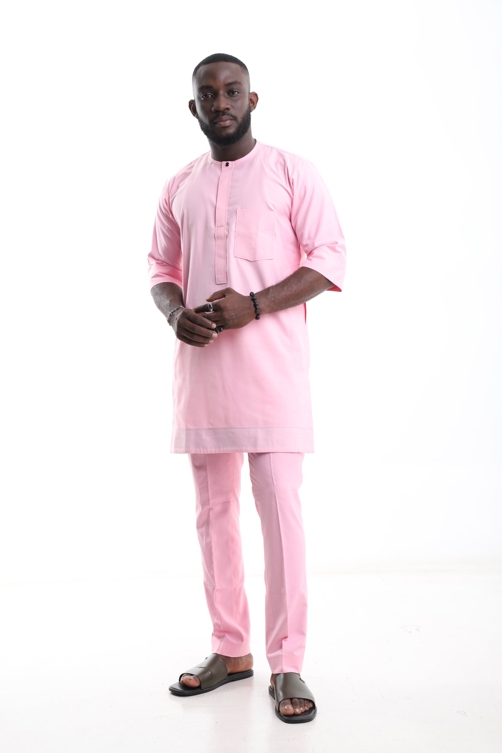 Classic Pink Senator Wear – Premium Men’s Traditional Outfit