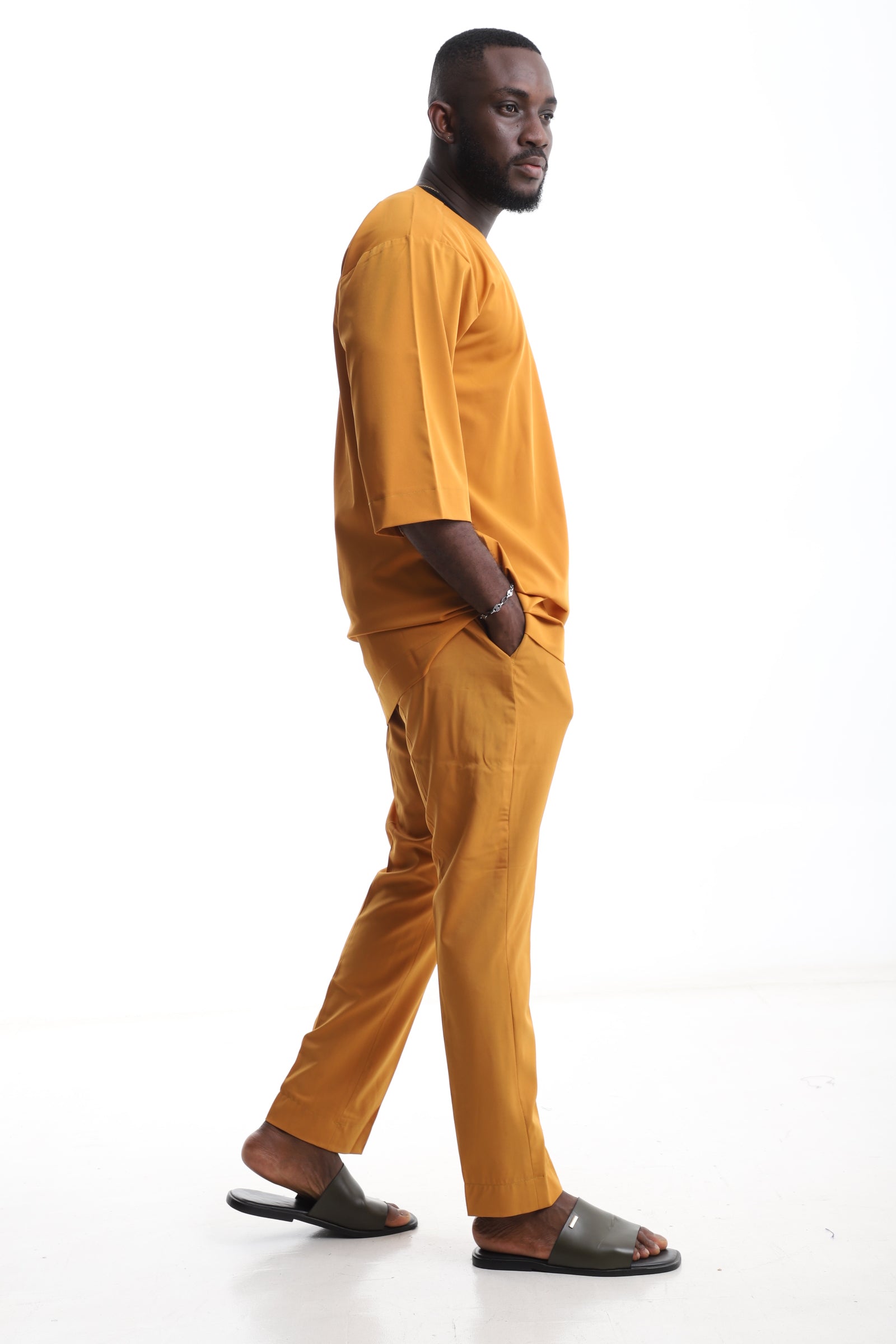 Mustard Yellow Senator Wear – Bold & Modern Elegance