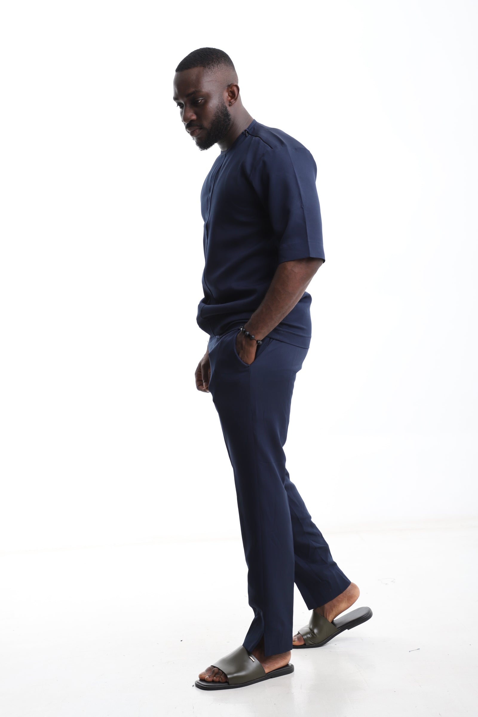 Navy Blue Ensemble – Minimalist Elegance