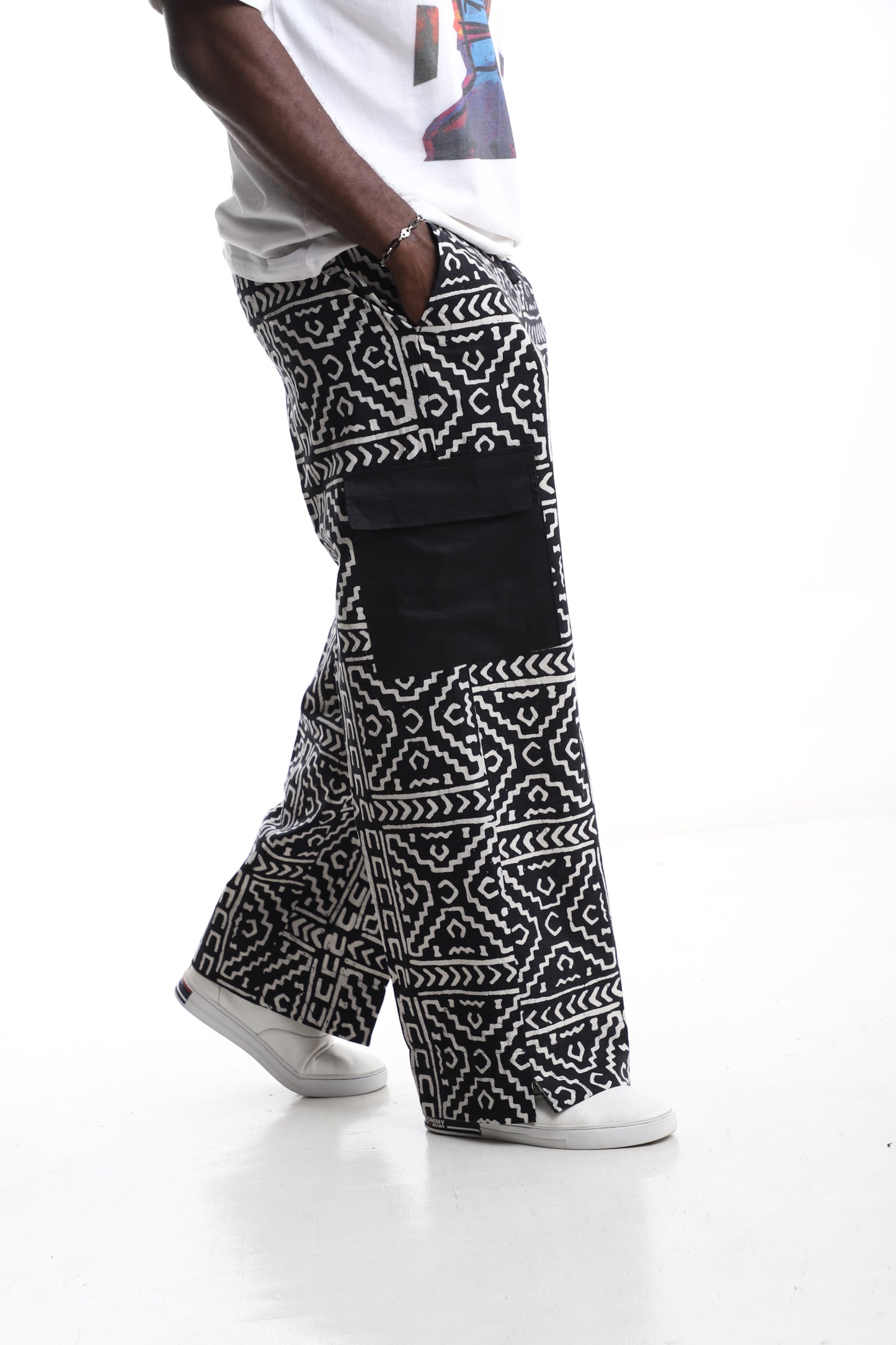 Exclusive Monochrome Adire Trouser