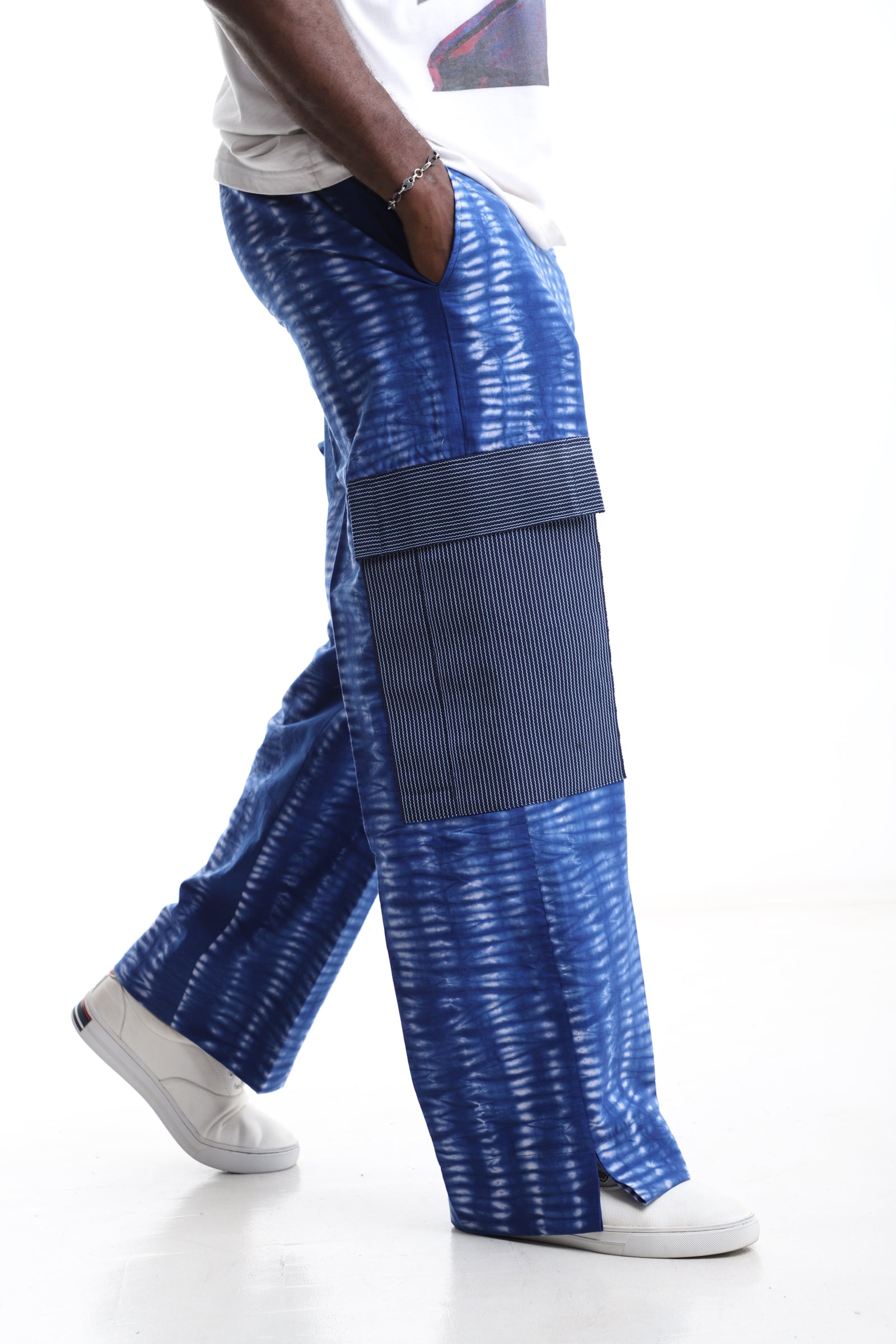 Exclusive Blue Wave Adire Trouser