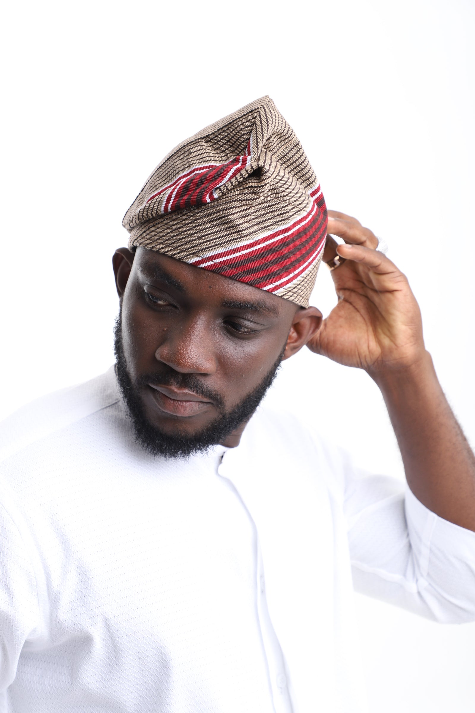 Exclusive Aso-Oke Cap – The Crown of Yoruba Heritage