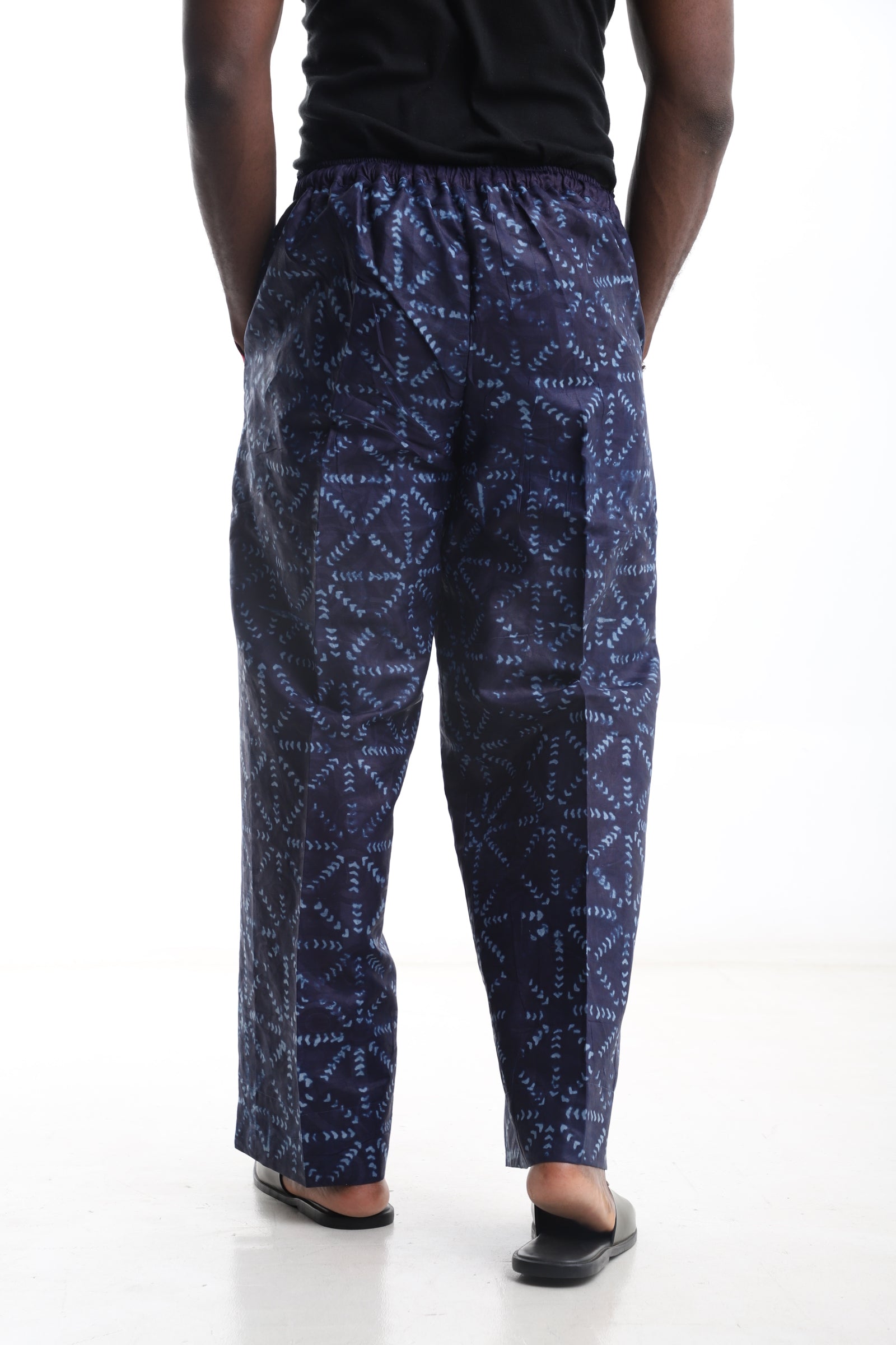 Adire Trouser with Aso-Oke Pocket Detail