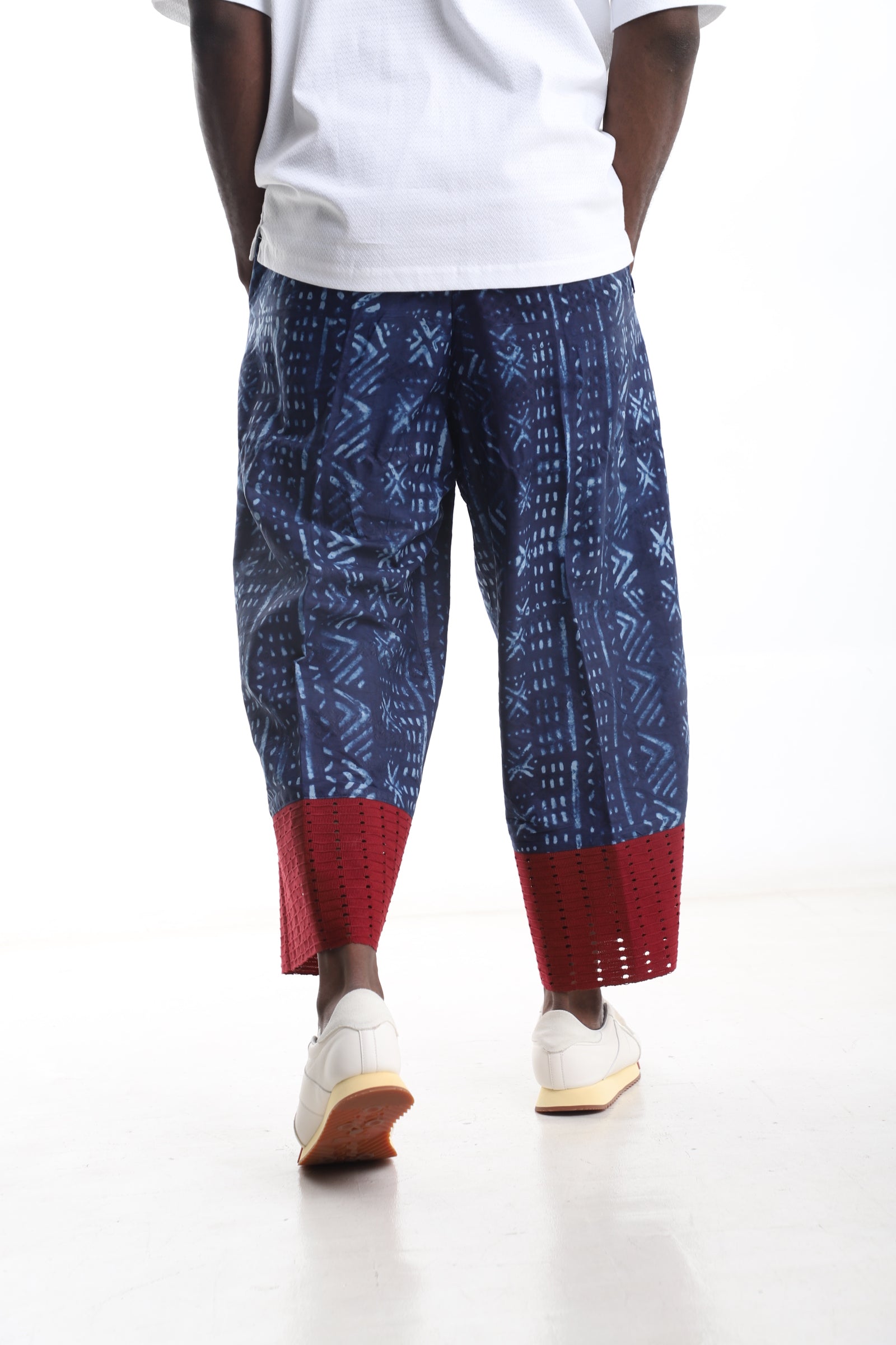 Adire Trouser with Aso-Oke Mix – Where Heritage Meets Contemporary Style