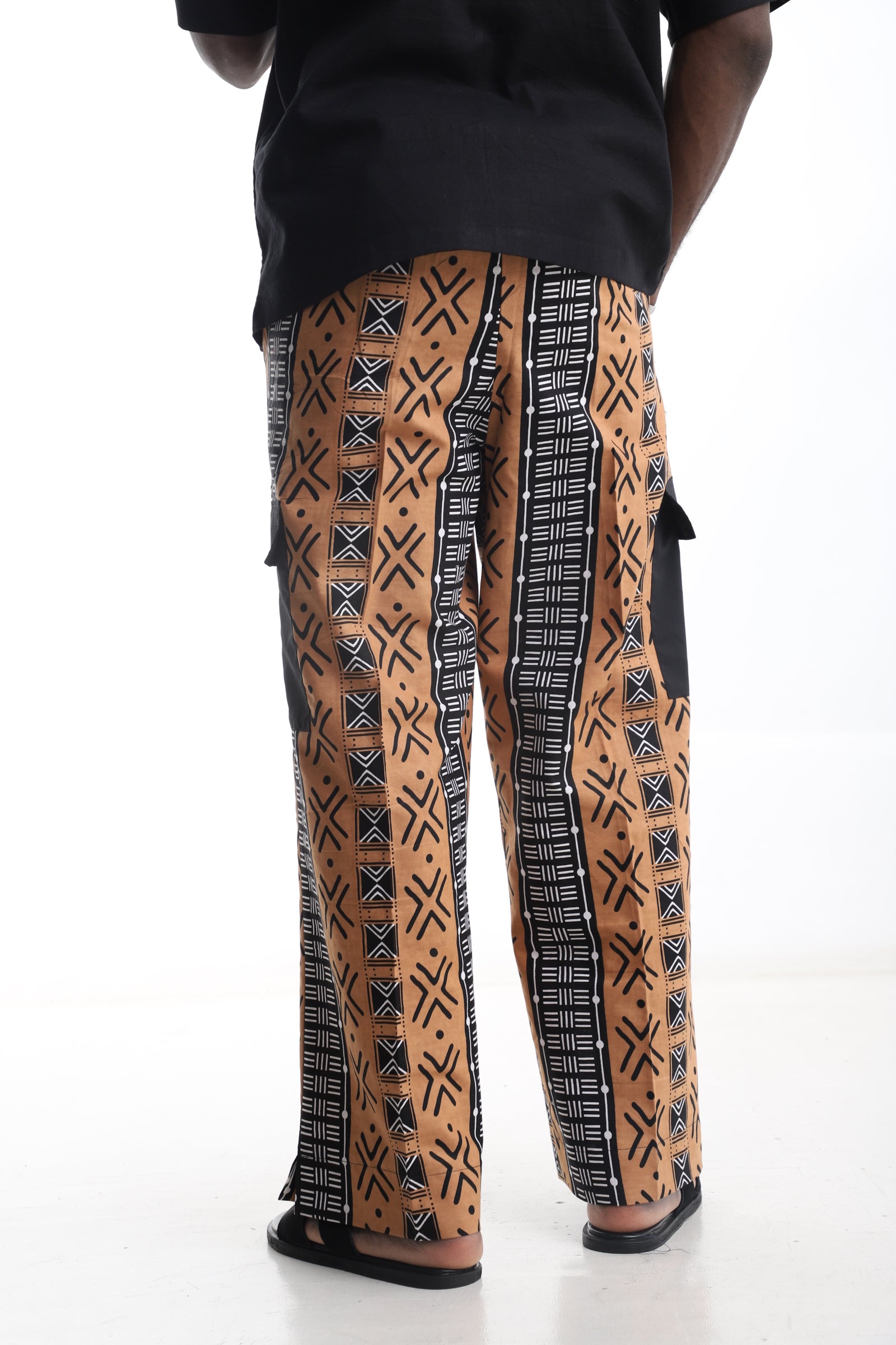 Brown & Black Tribal Pants – Bold Heritage, Effortless Style