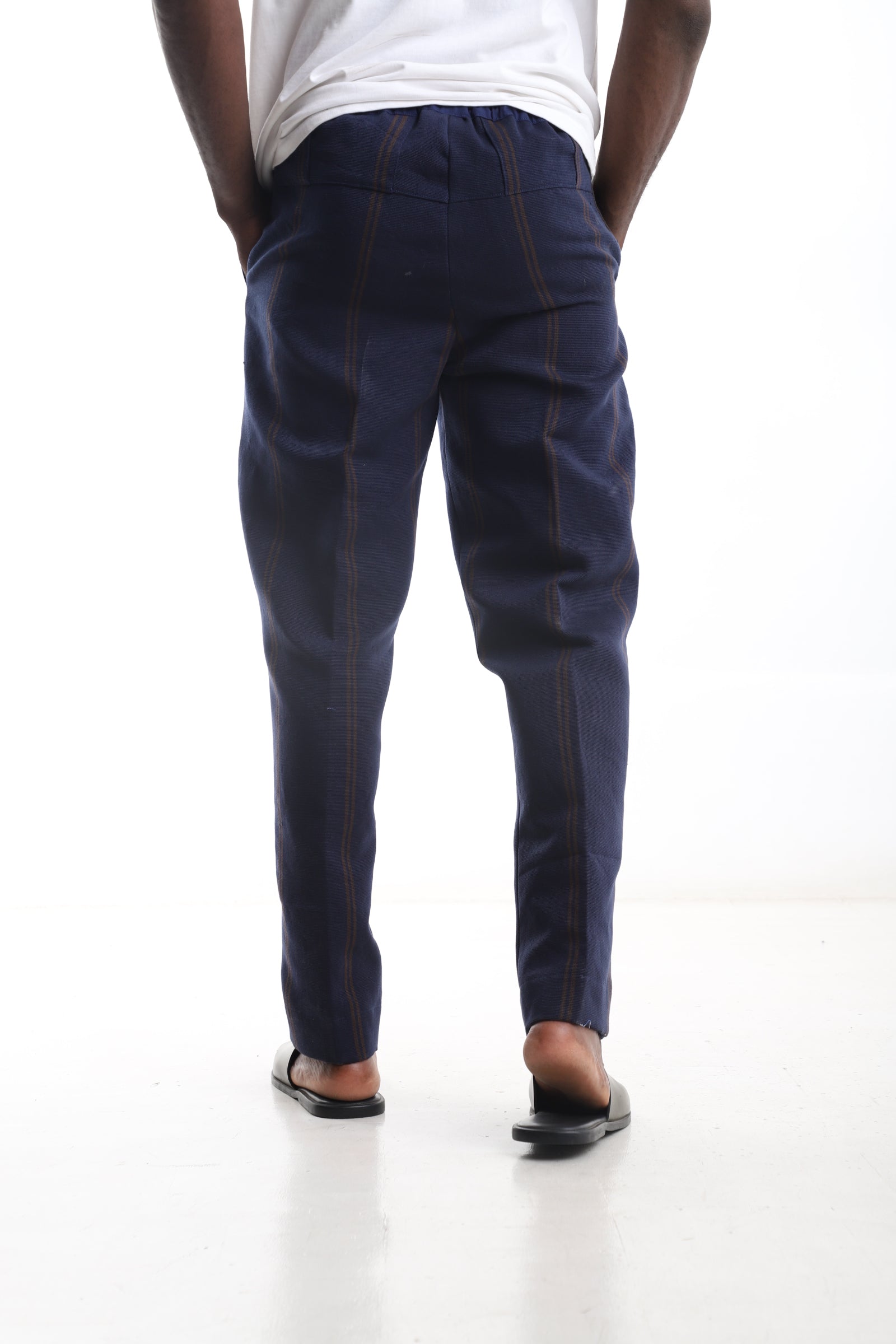 Deep Blue Aso-Oke Pants