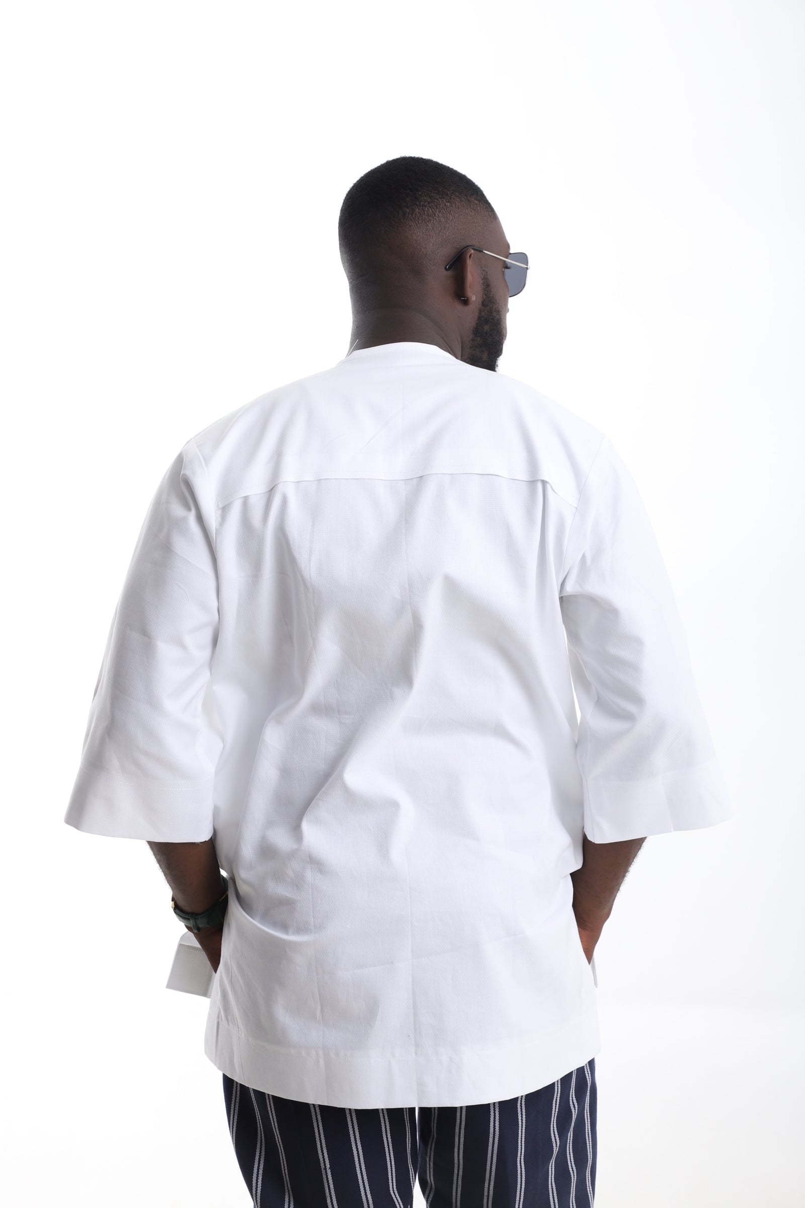 Men’s White Tunic Top