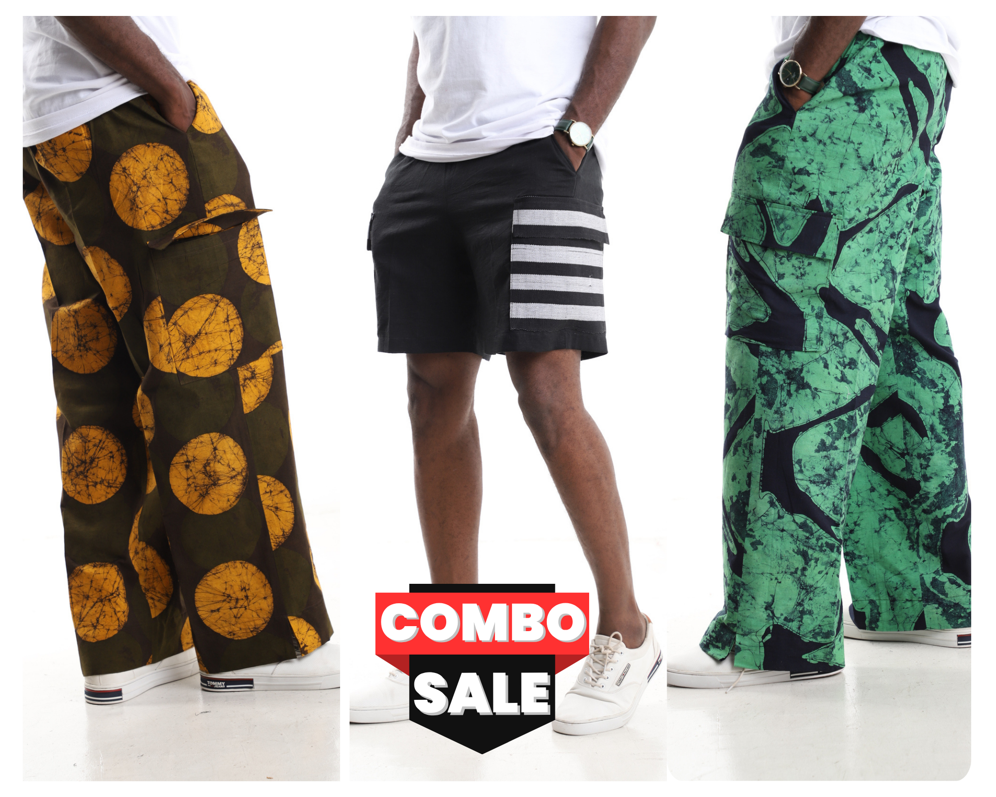 Men’s Heritage Cargo Pants & Shorts 3-Piece Combo