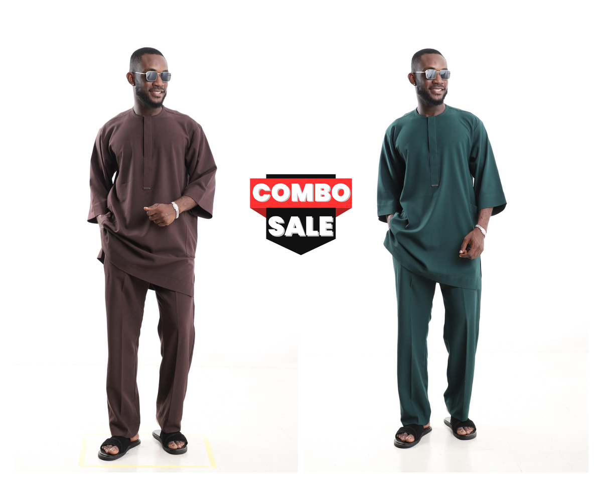 Earth-Tone Senator Wear Combo Set