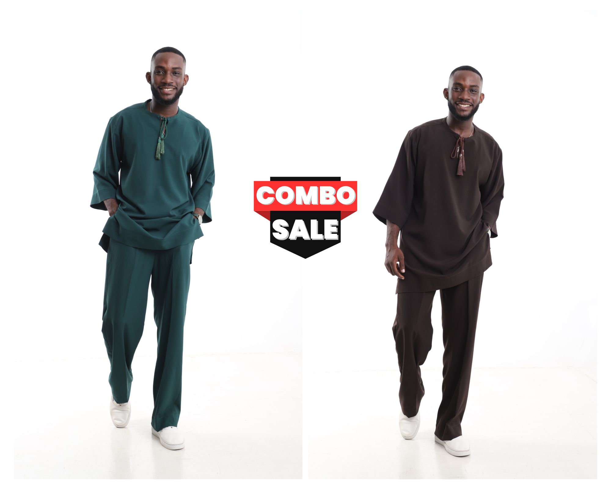 Men’s Traditional Tassel Co-Ord 2-Piece Set Combo