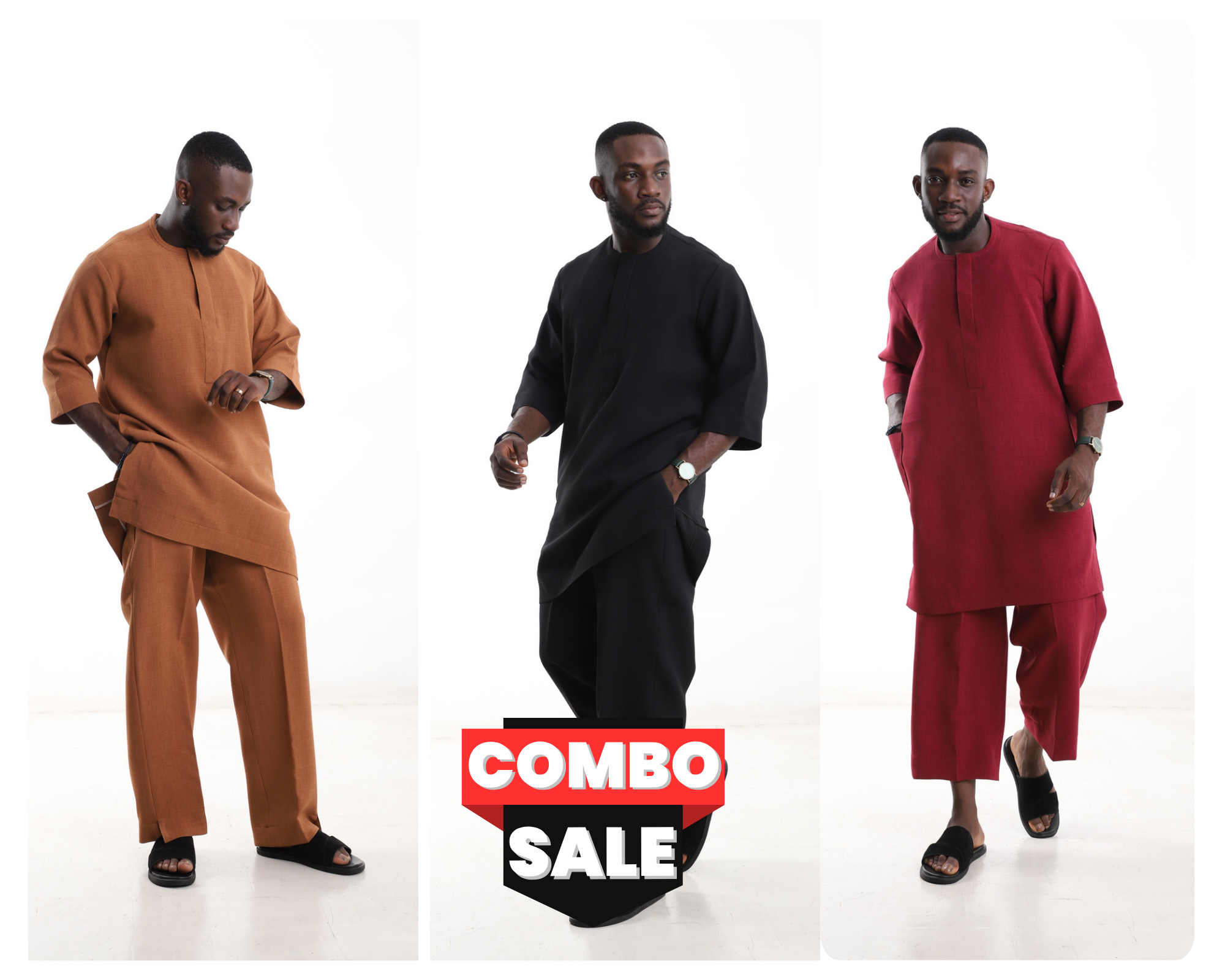 Men’s Contemporary Native Outfit Combo (3-Pack) – Premium Senator Sets