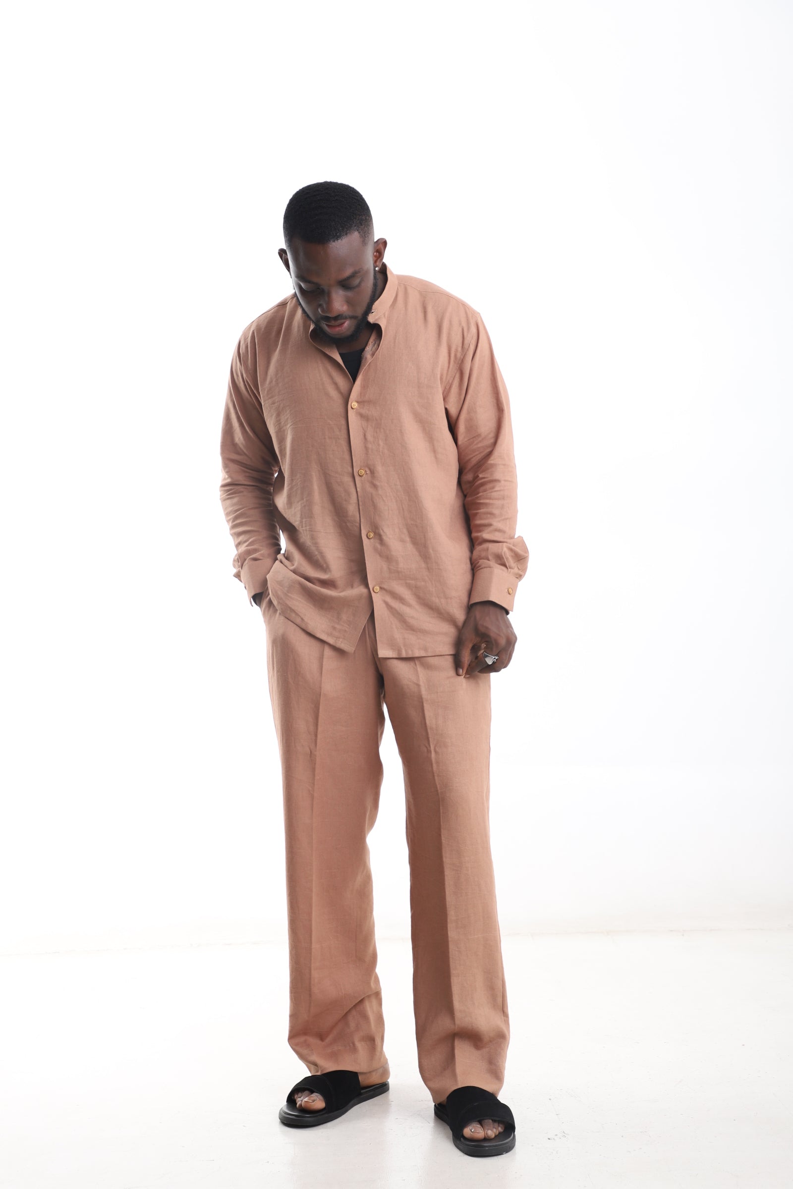 Men’s Linen Two-Piece Set