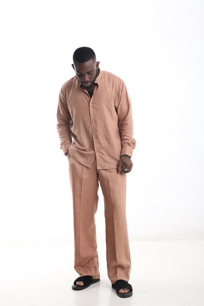 Men’s Linen Two-Piece Set