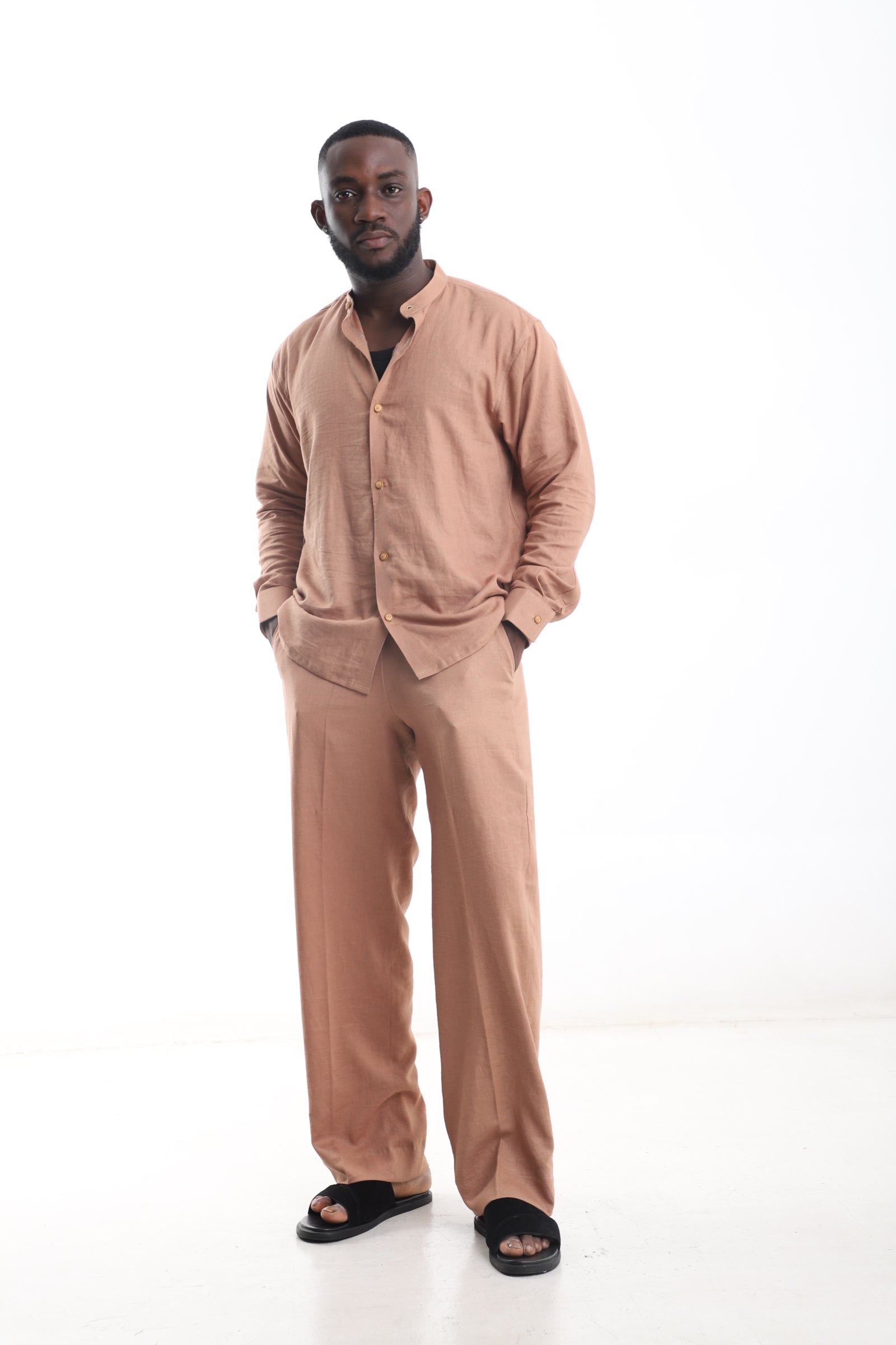 Men’s Linen Two-Piece Set