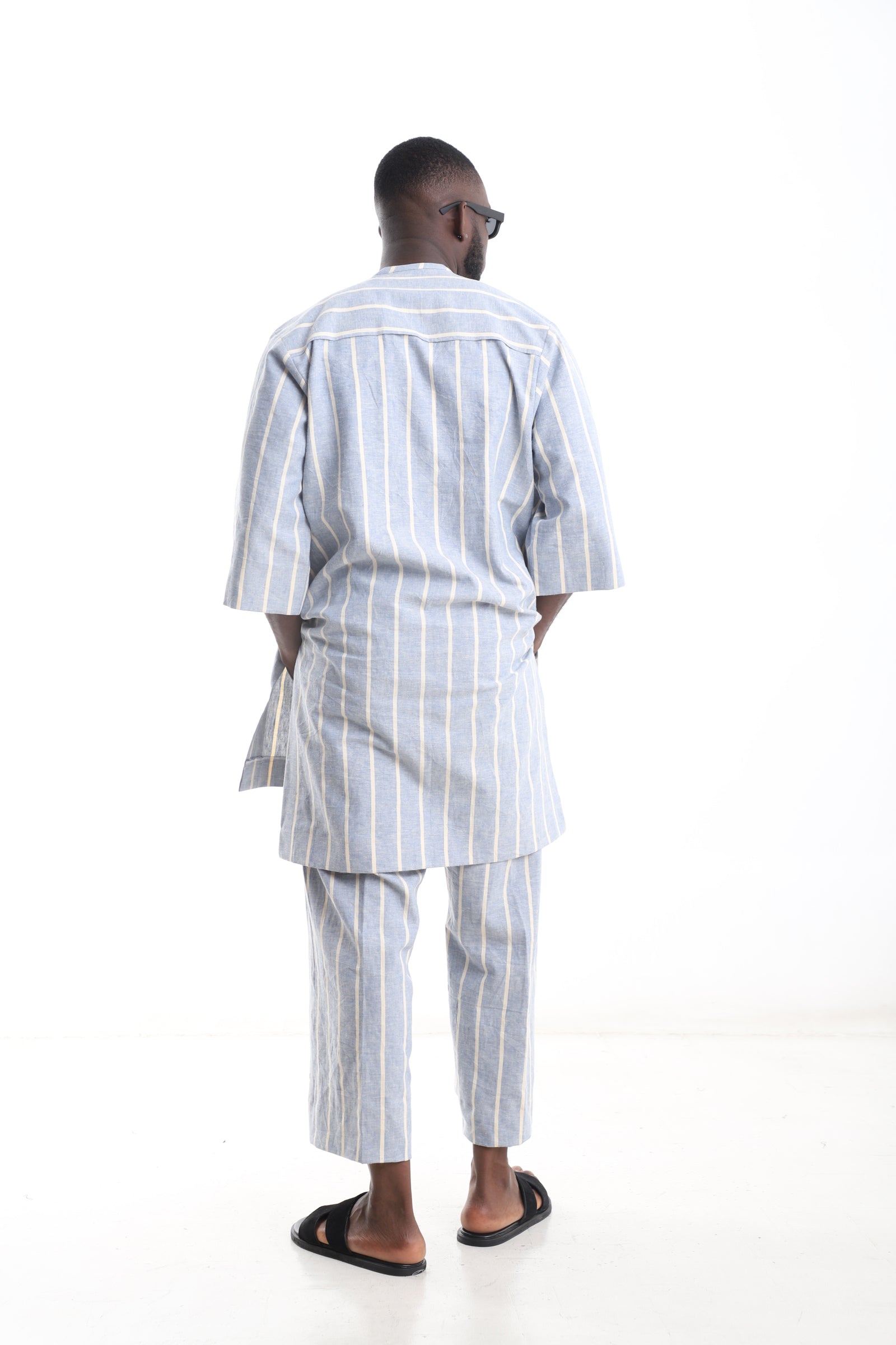Linen Stripe Ensemble Set