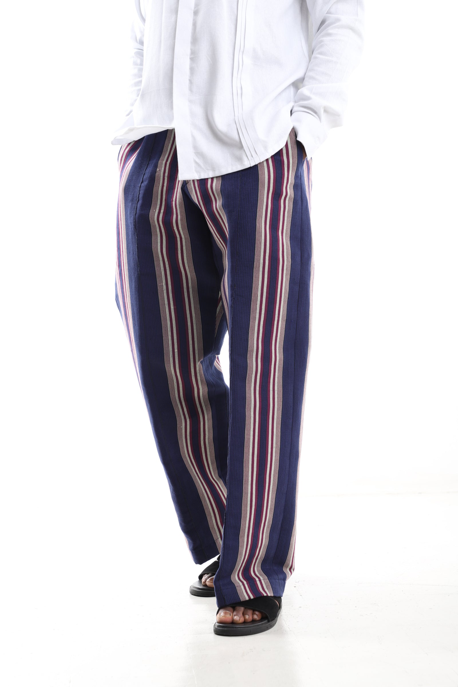 Royal Stripe Aso-Oke Trousers