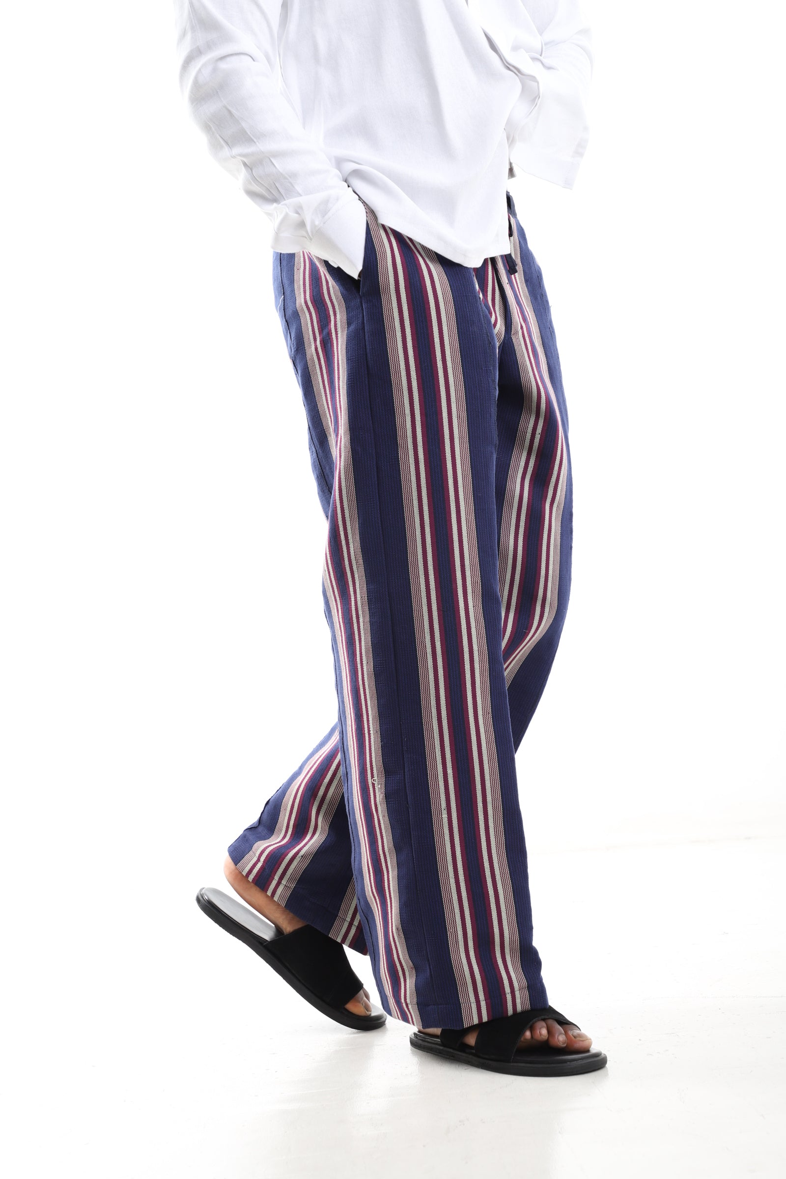 Royal Stripe Aso-Oke Trousers