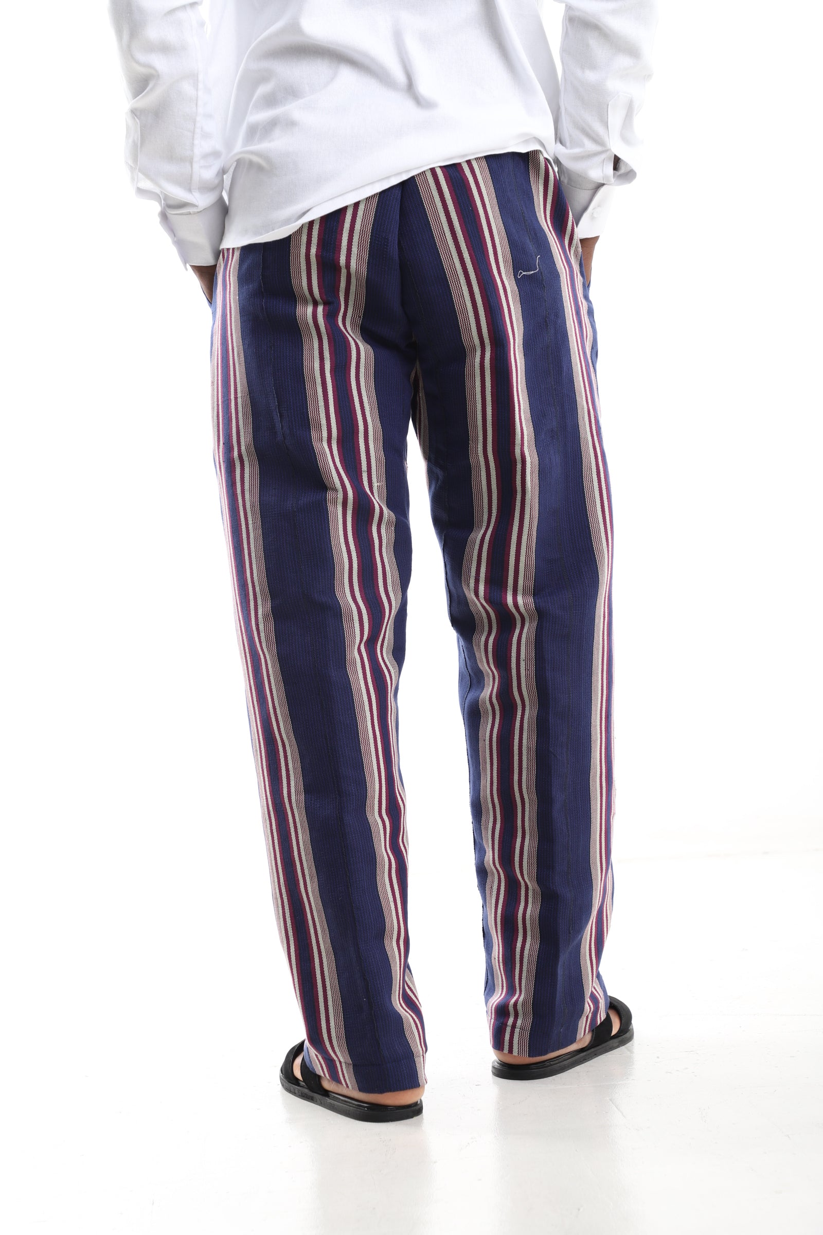 Royal Stripe Aso-Oke Trousers