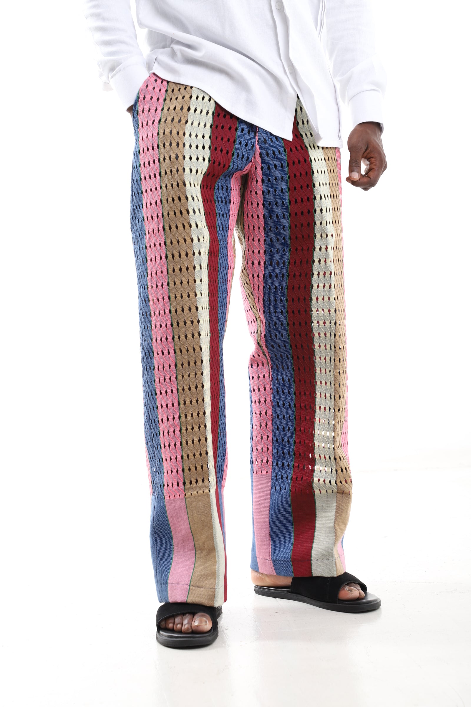 Multicolor Aso-Oke Statement Pants