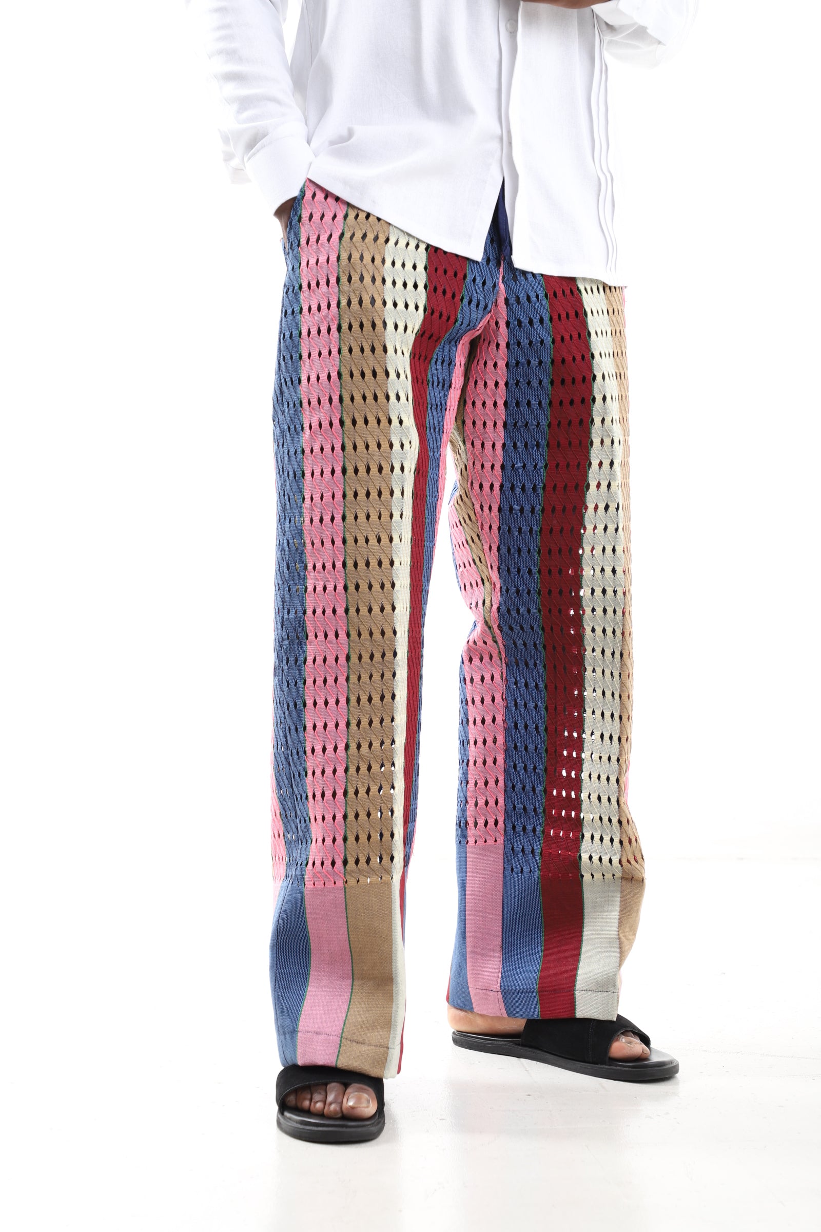 Multicolor Aso-Oke Statement Pants