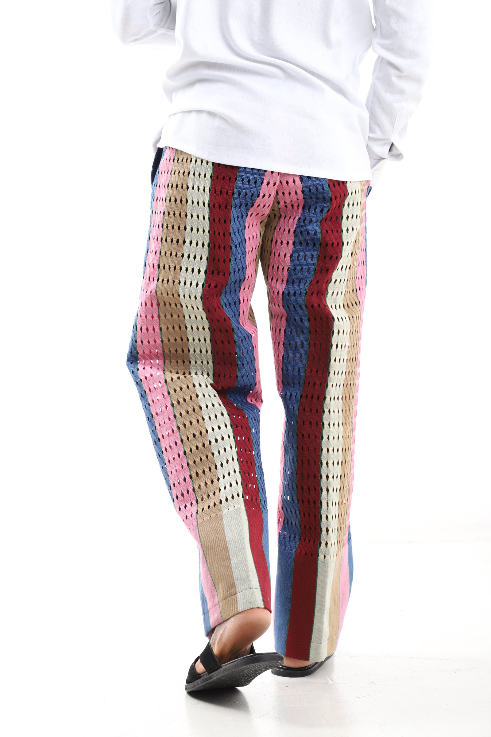 Multicolor Aso-Oke Statement Pants
