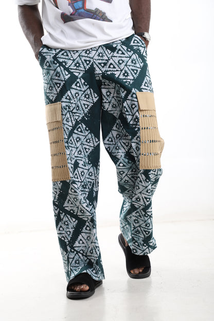 Adire Cargo Pants – Modern African Print Statement Trousers