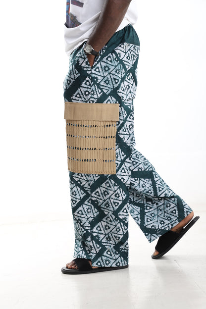 Adire Cargo Pants – Modern African Print Statement Trousers