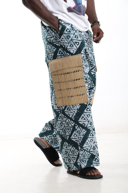 Adire Cargo Pants – Modern African Print Statement Trousers